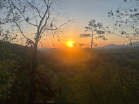 Beautiful sunrise from the deck