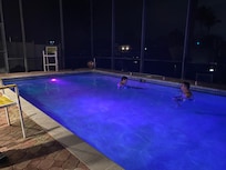 Pool at night