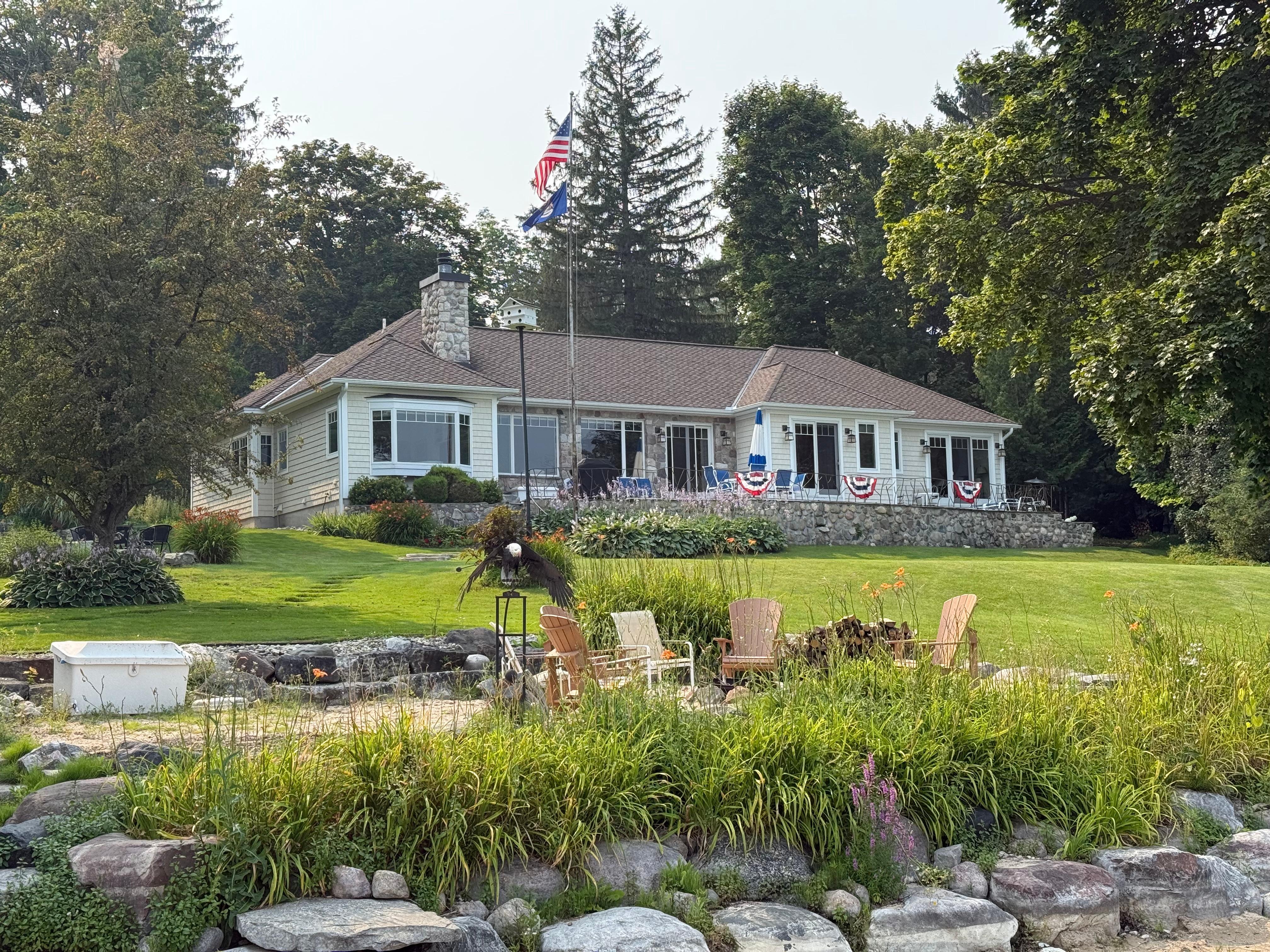 View of the house from the dock