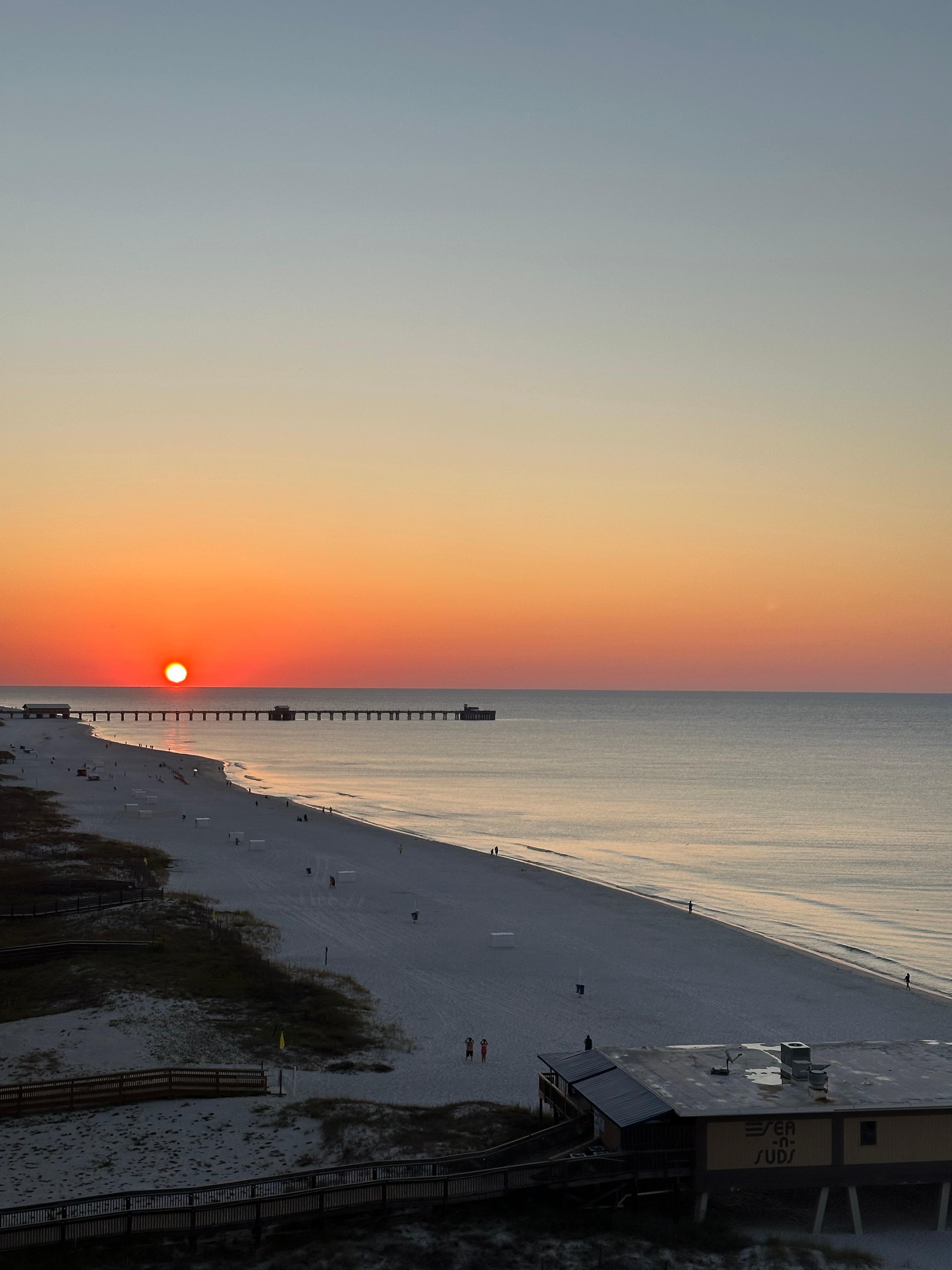 Sunrise from the balcony