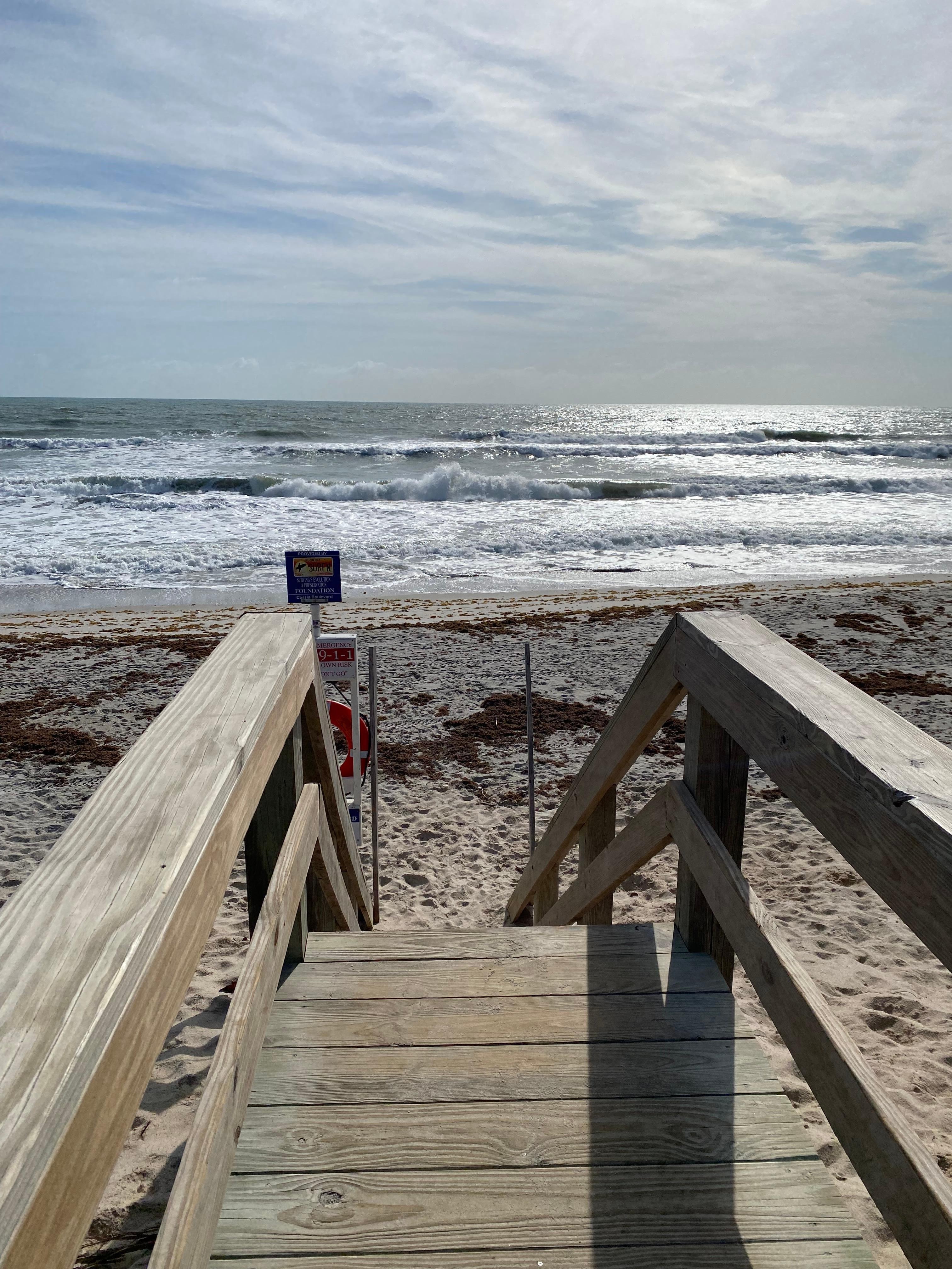 Our beach! So serene, that it felt like our own private beach. 
