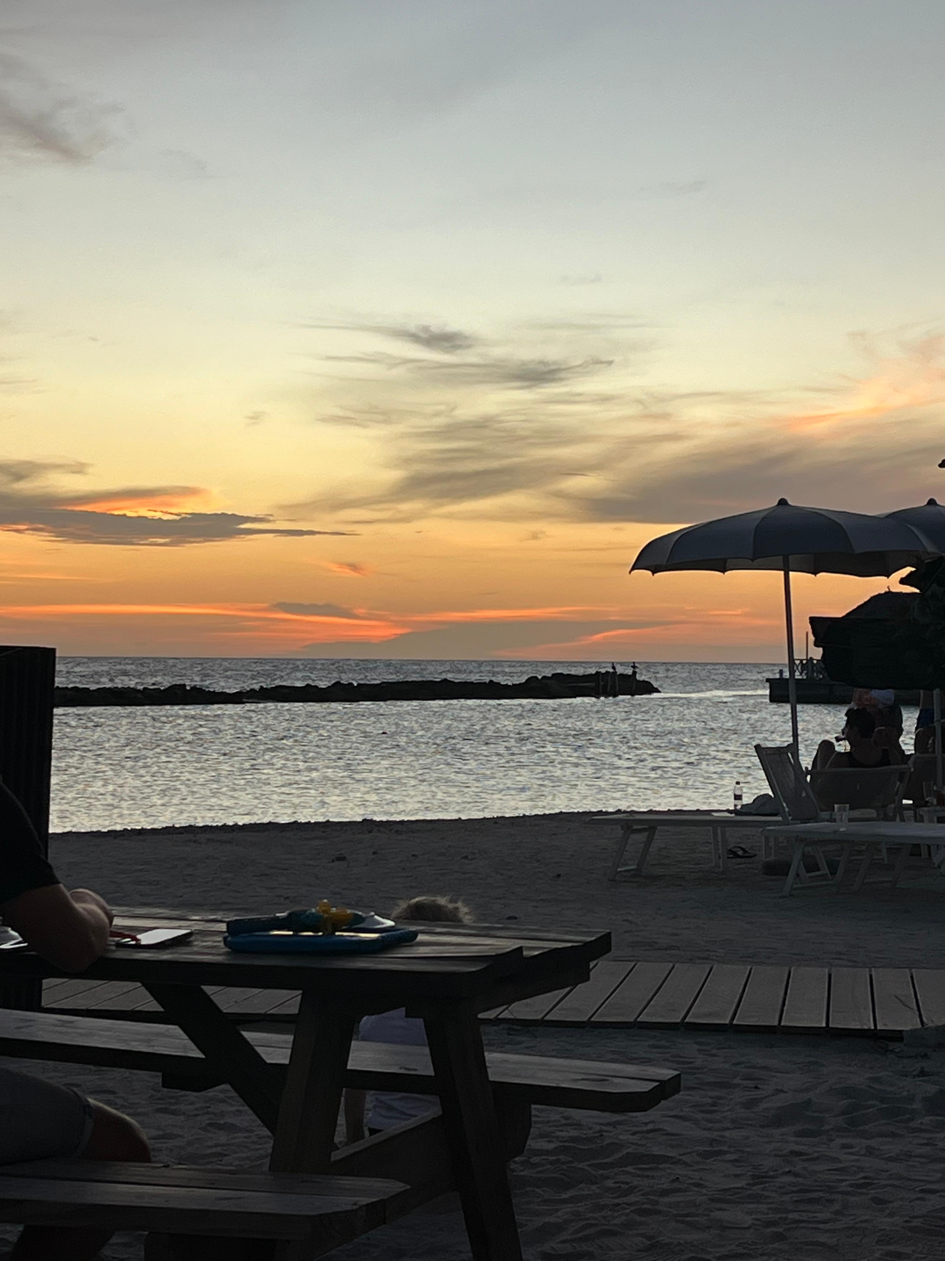 Sunset view from cor and don restaurant