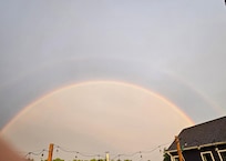 We had a double rainbow one night.