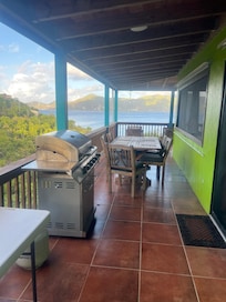 Beautiful view from the outdoor table!