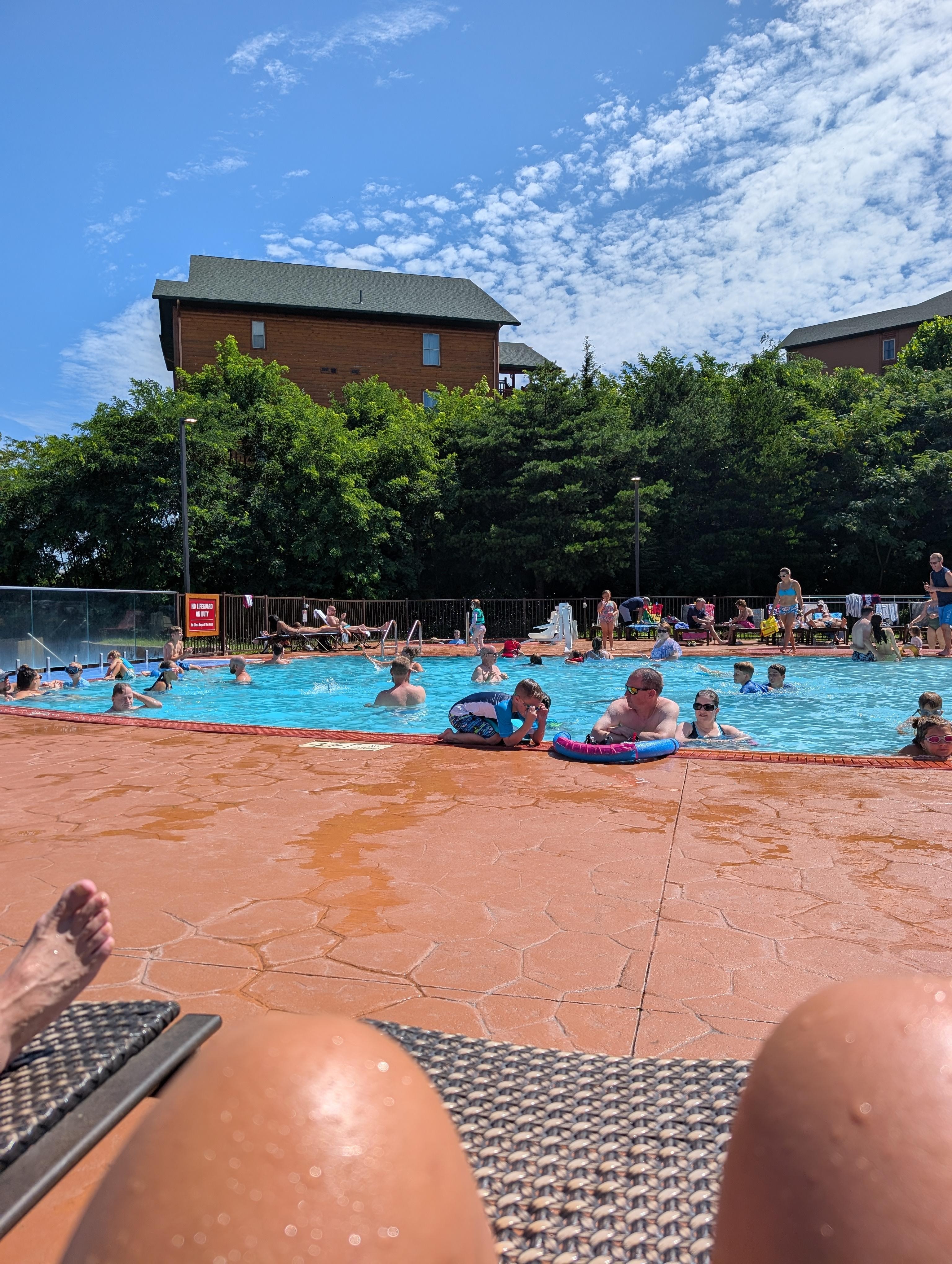 Spent much time at infinity pool