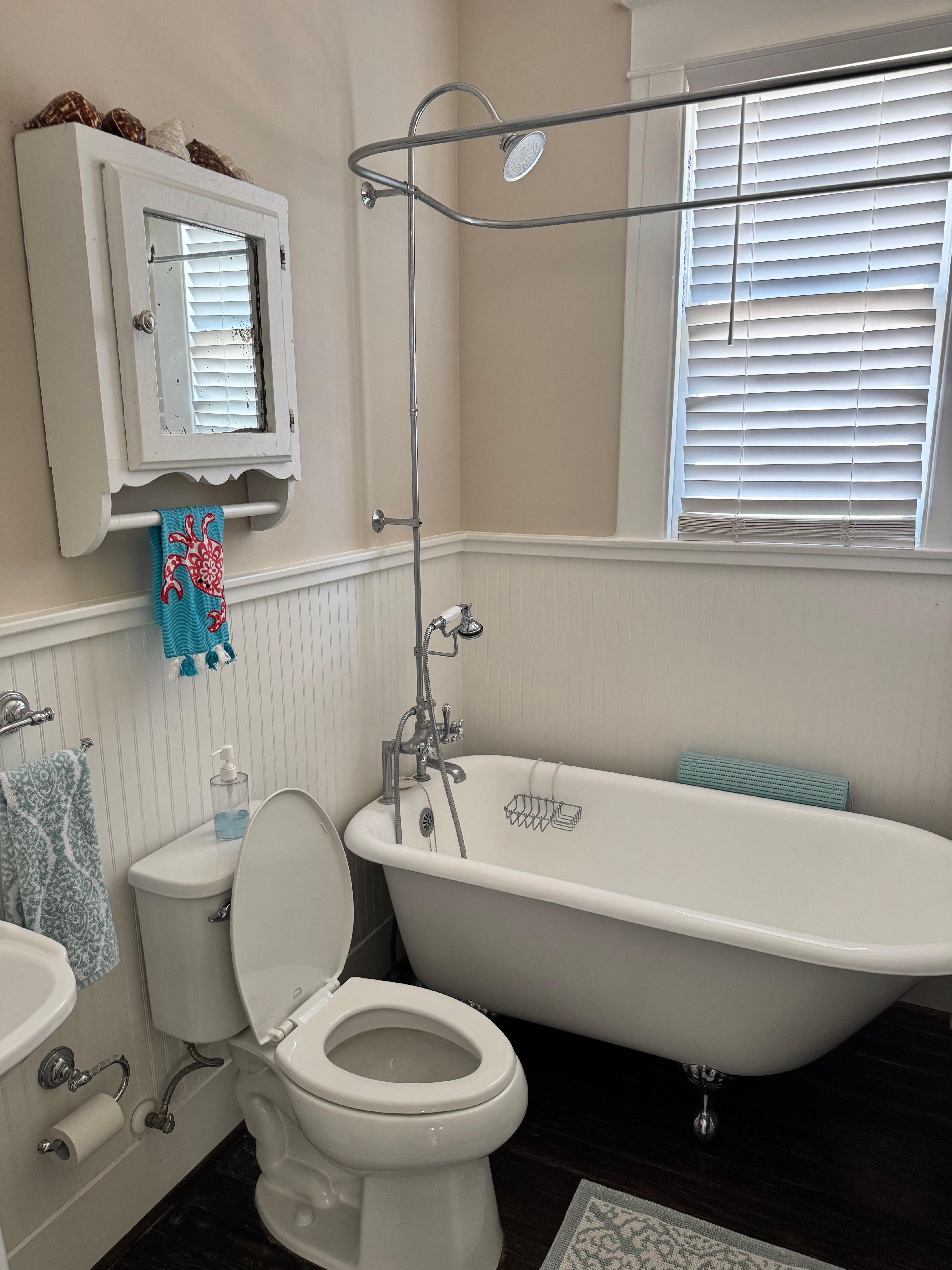 Bathroom with barn door