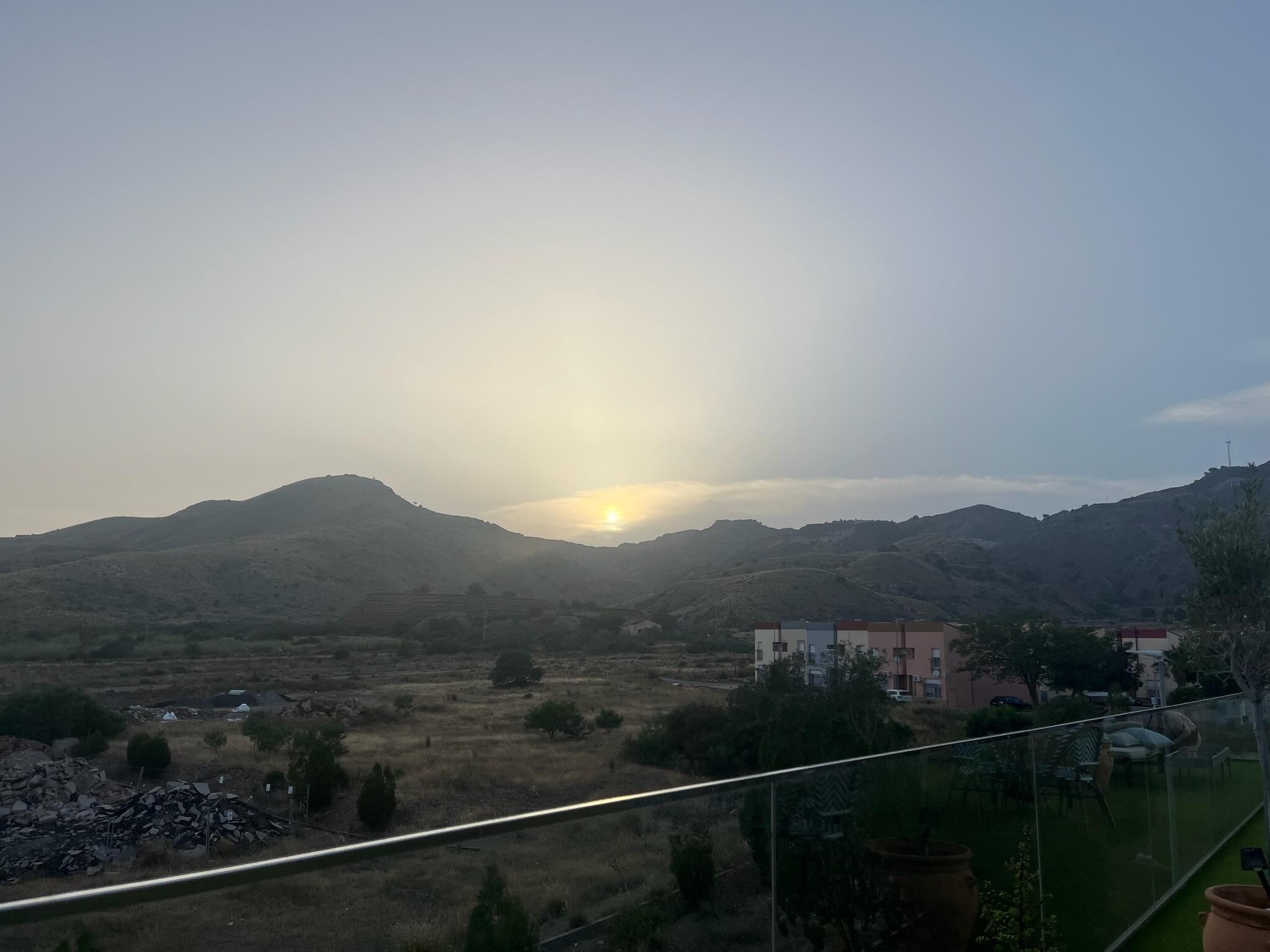 Sunset from the rooftop