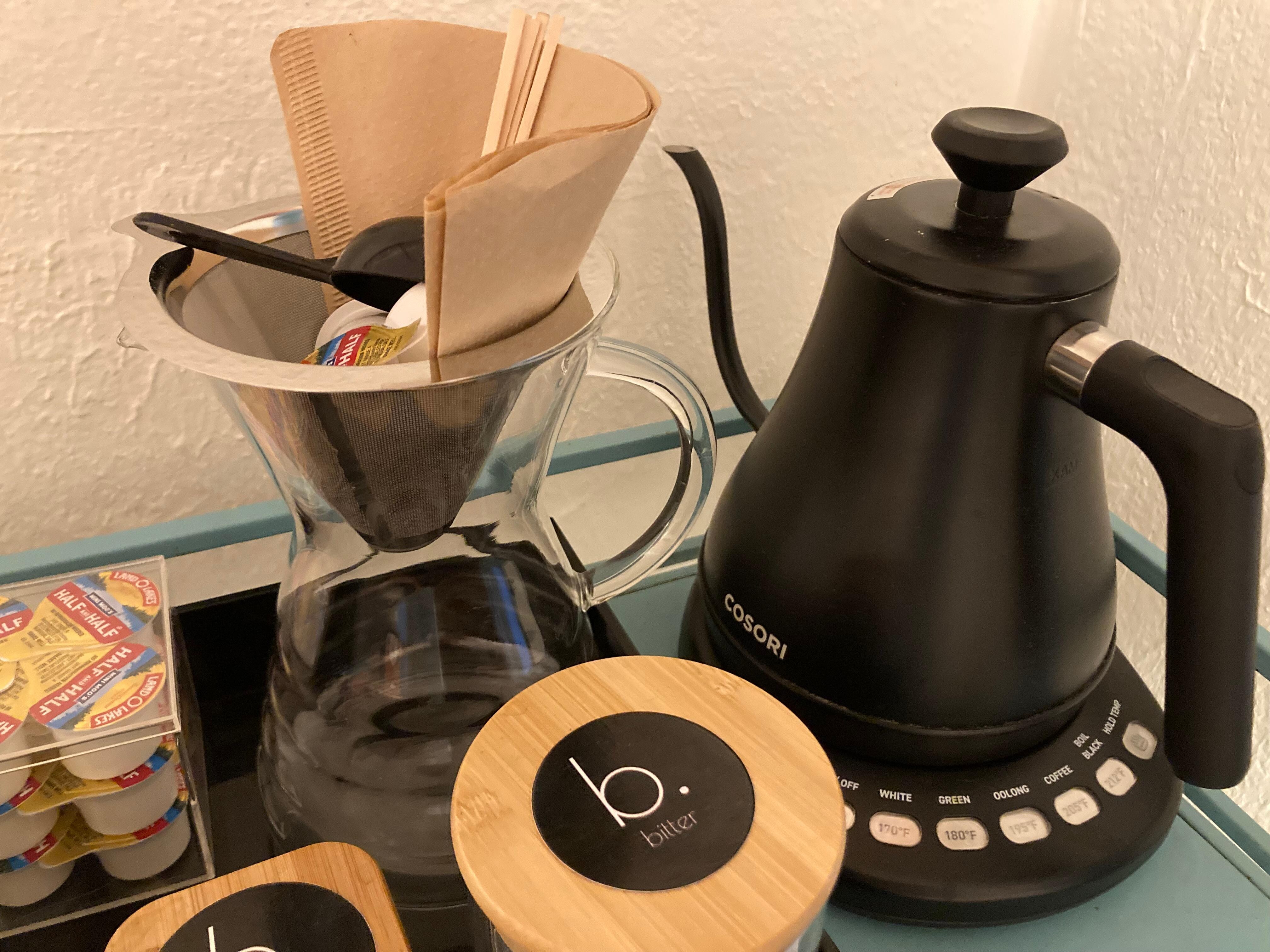 Pour over coffee and tea supplies 💜💜💜