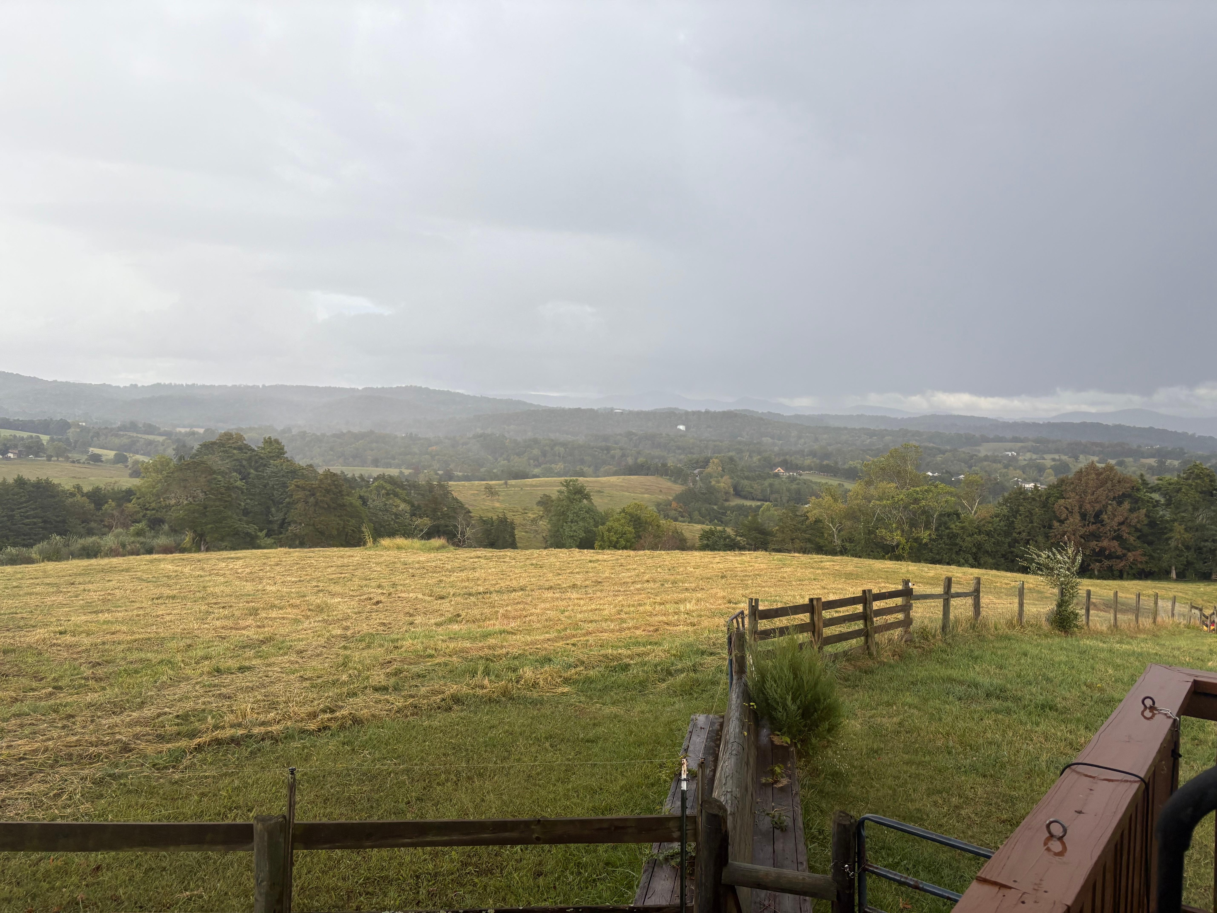  Views from massive back deck