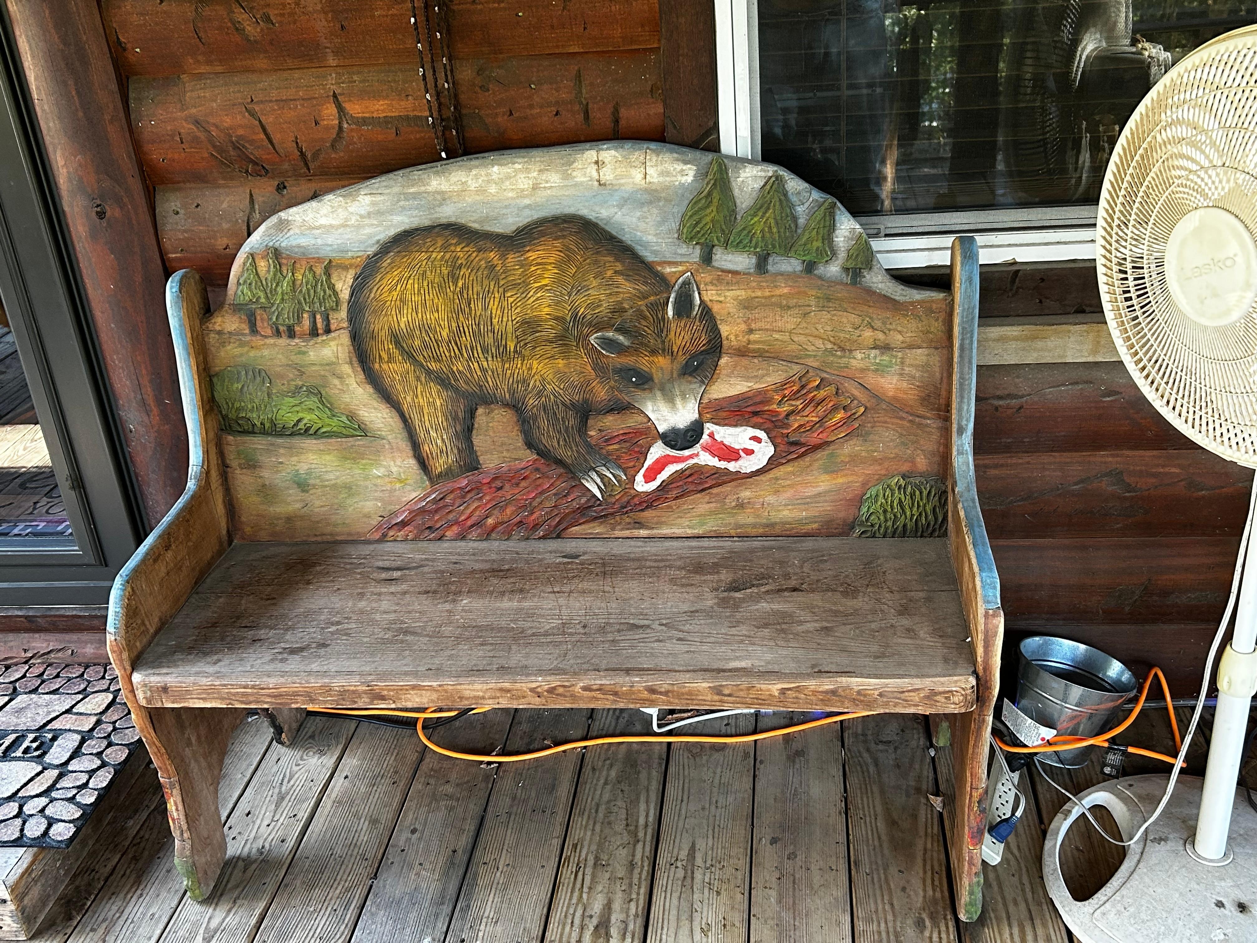 Great bench! Beautifully decorated! 