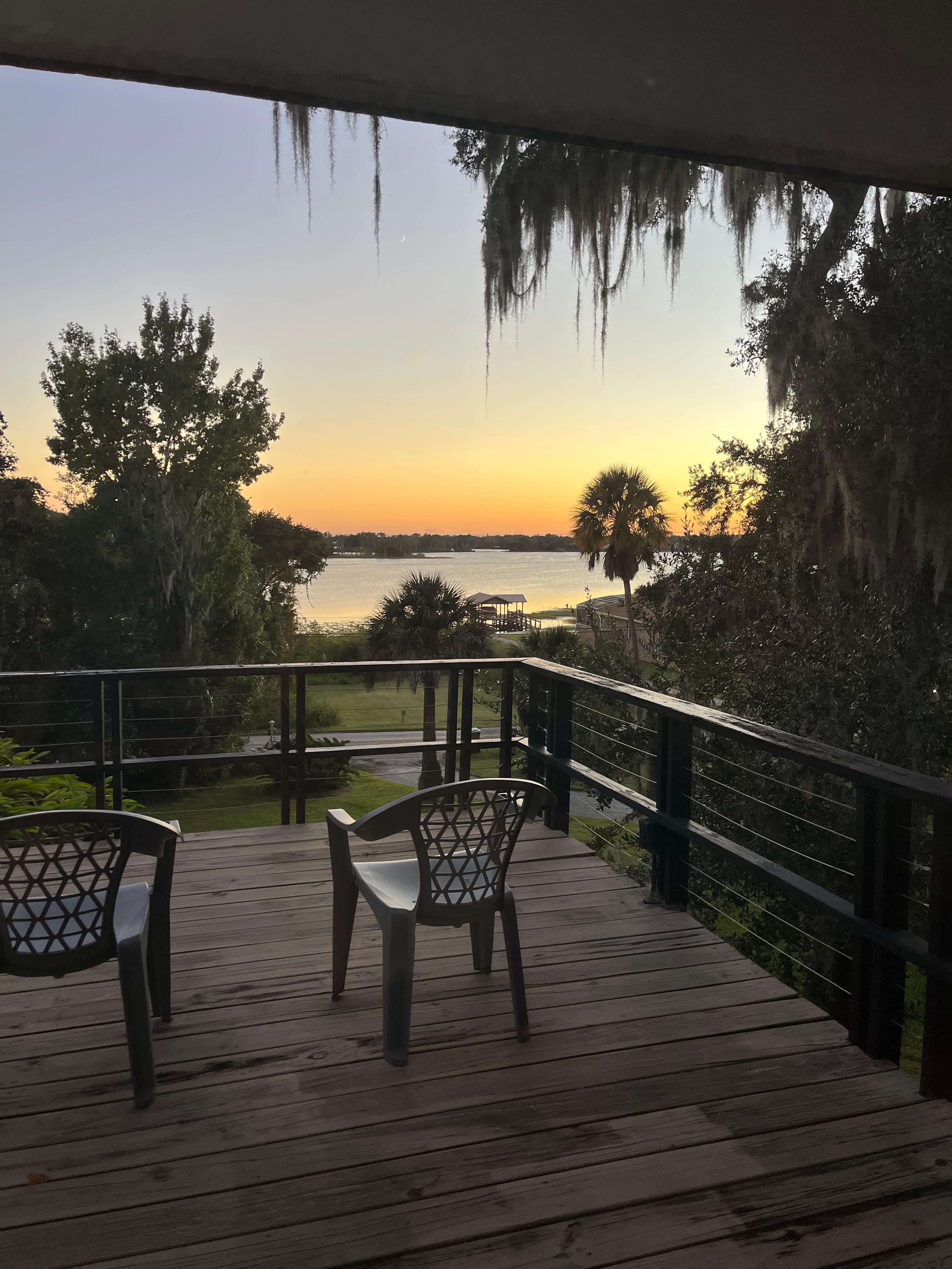 Sunset from upper porch