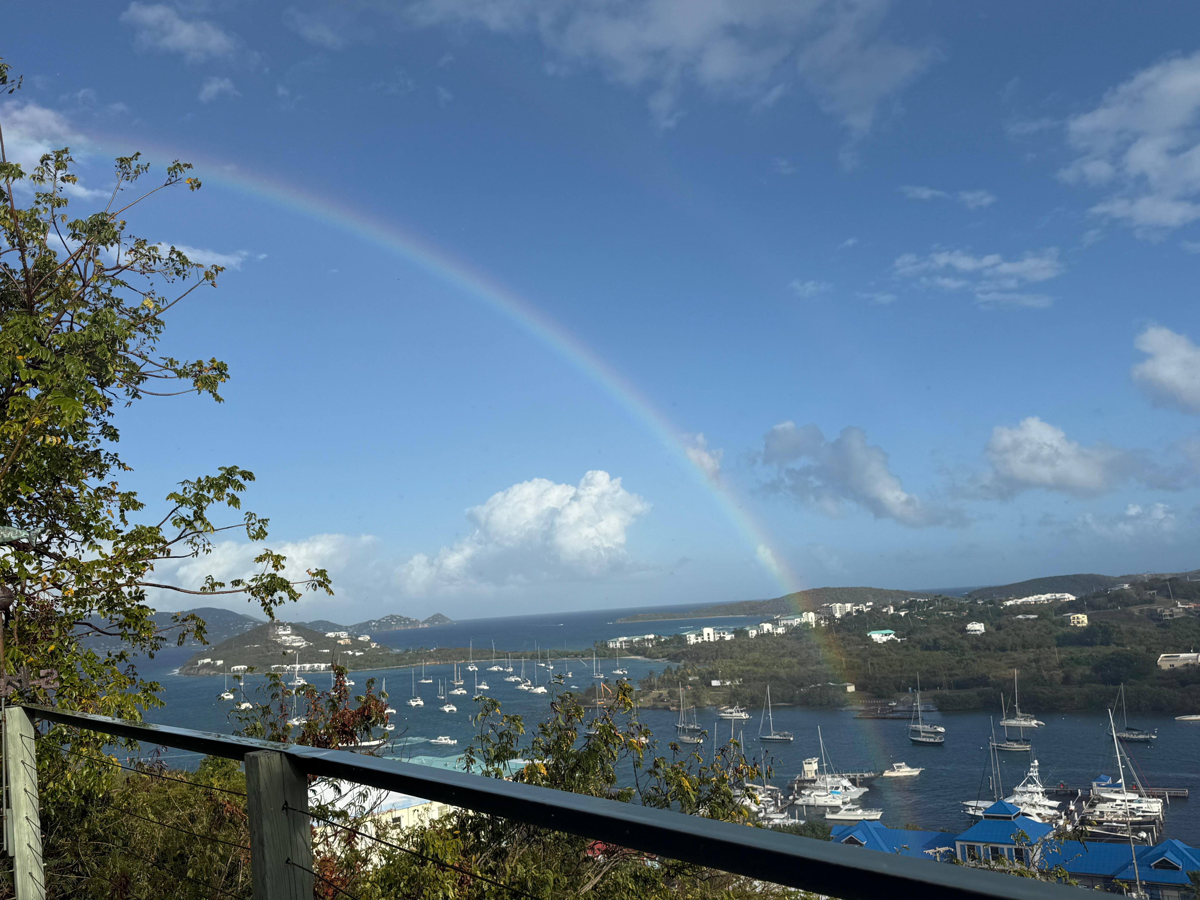 Rainbow from the pool deck