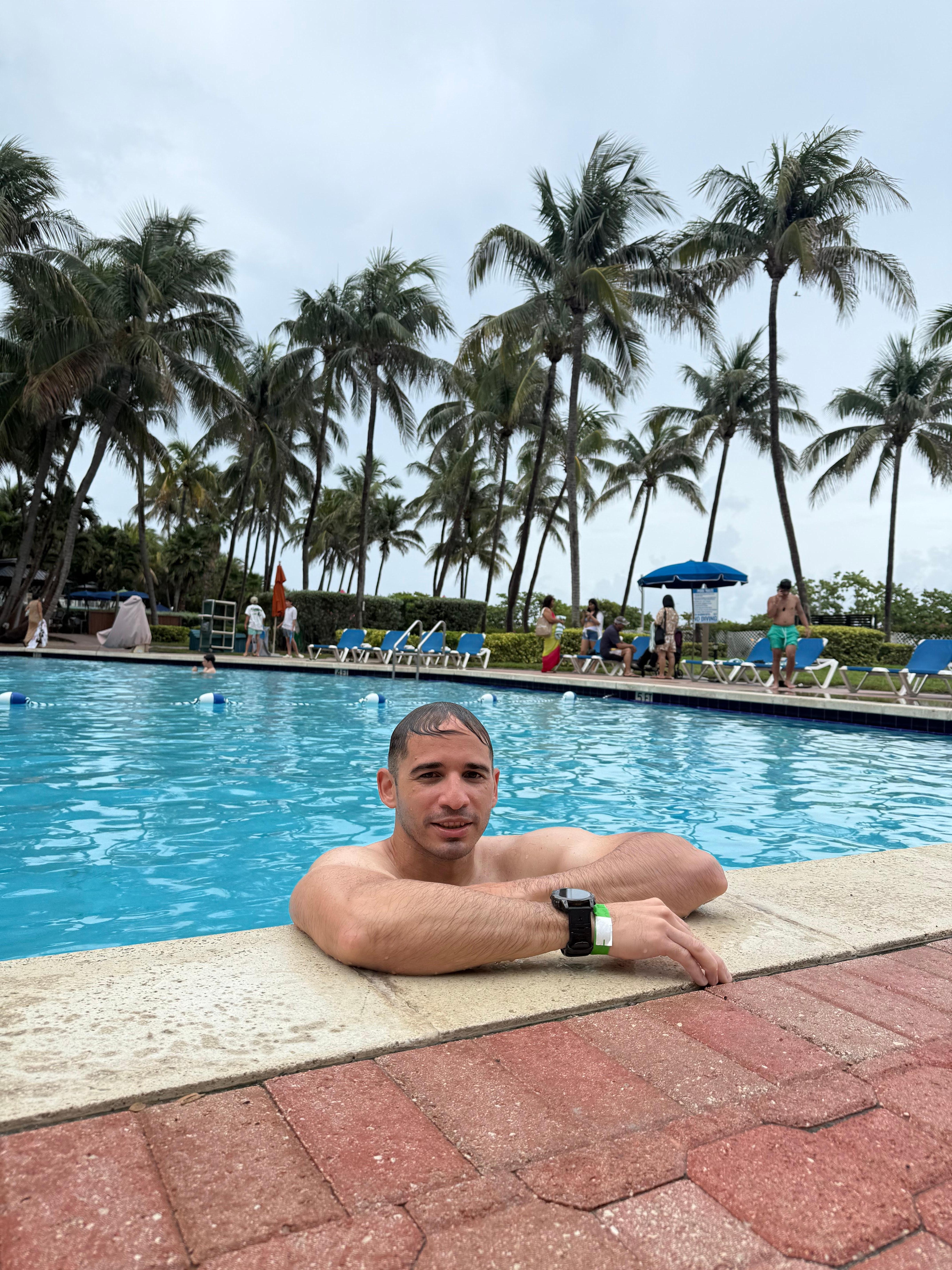 the pool is really relax .