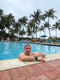 the pool is really relax .