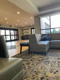 The lobby always had a welcoming drink and fruit