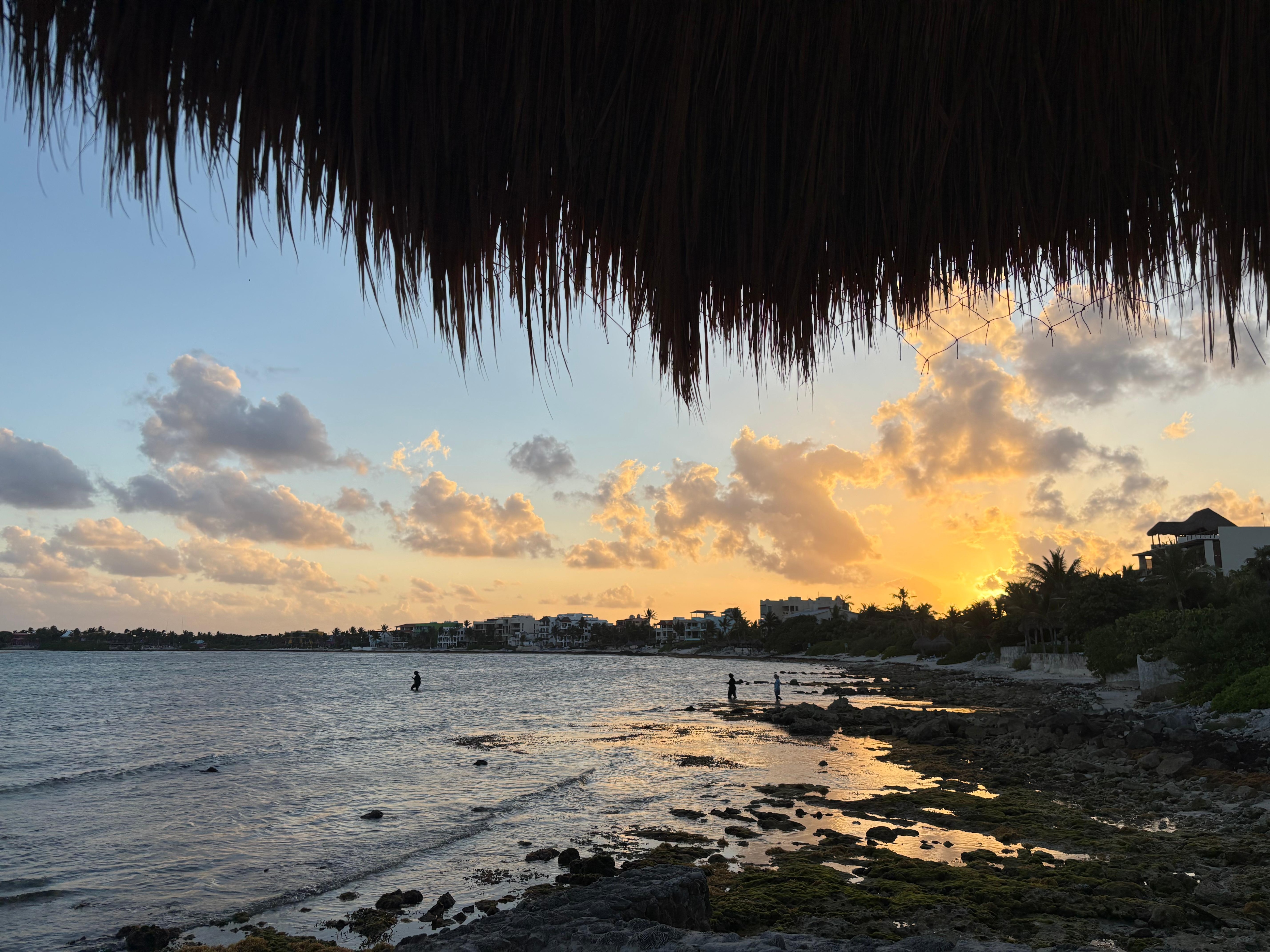 Sunset over helm moon bay