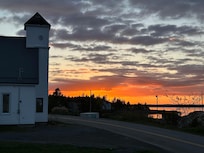 Sunset view from the front porch.