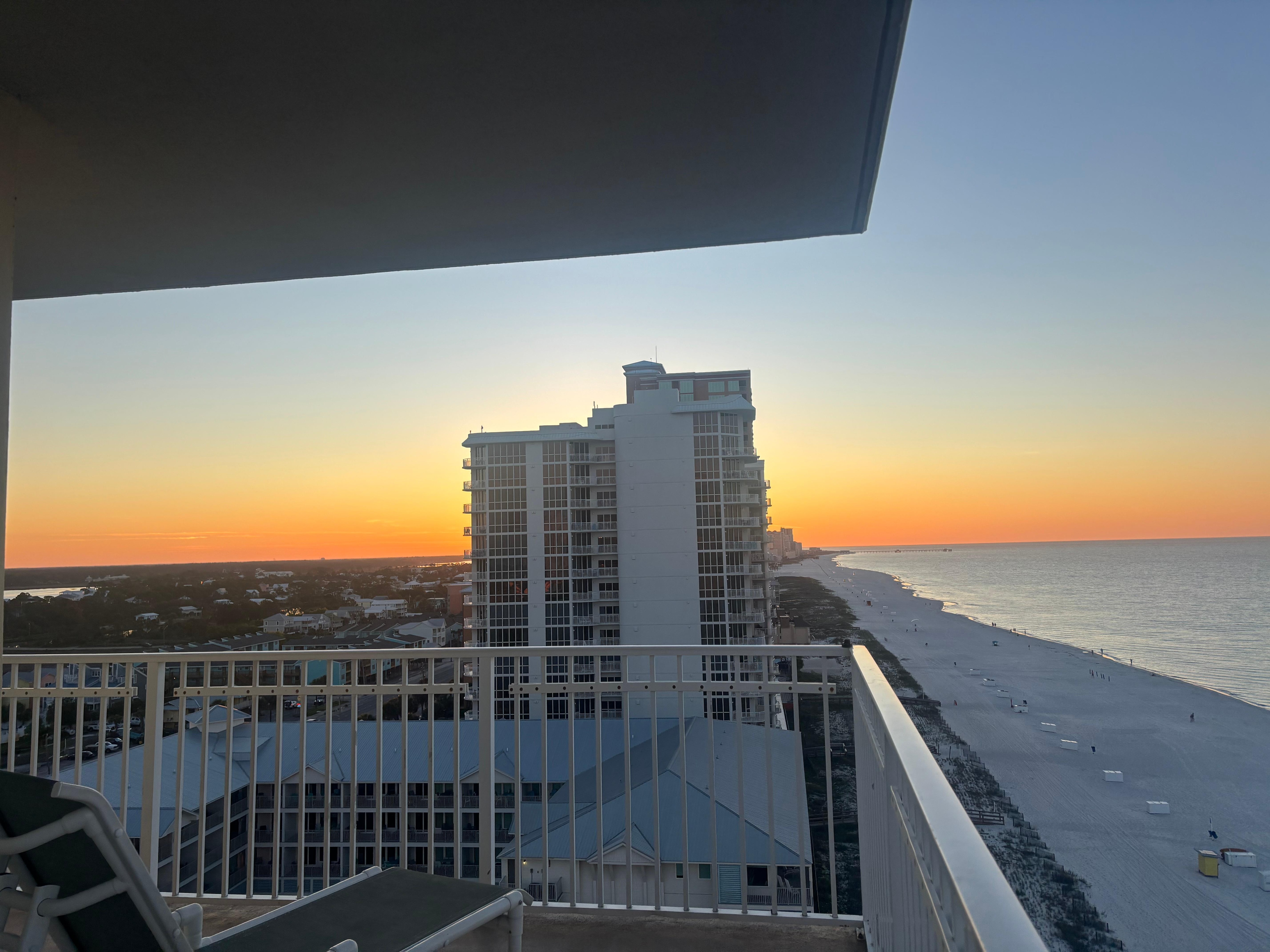 Sunrise from balcony