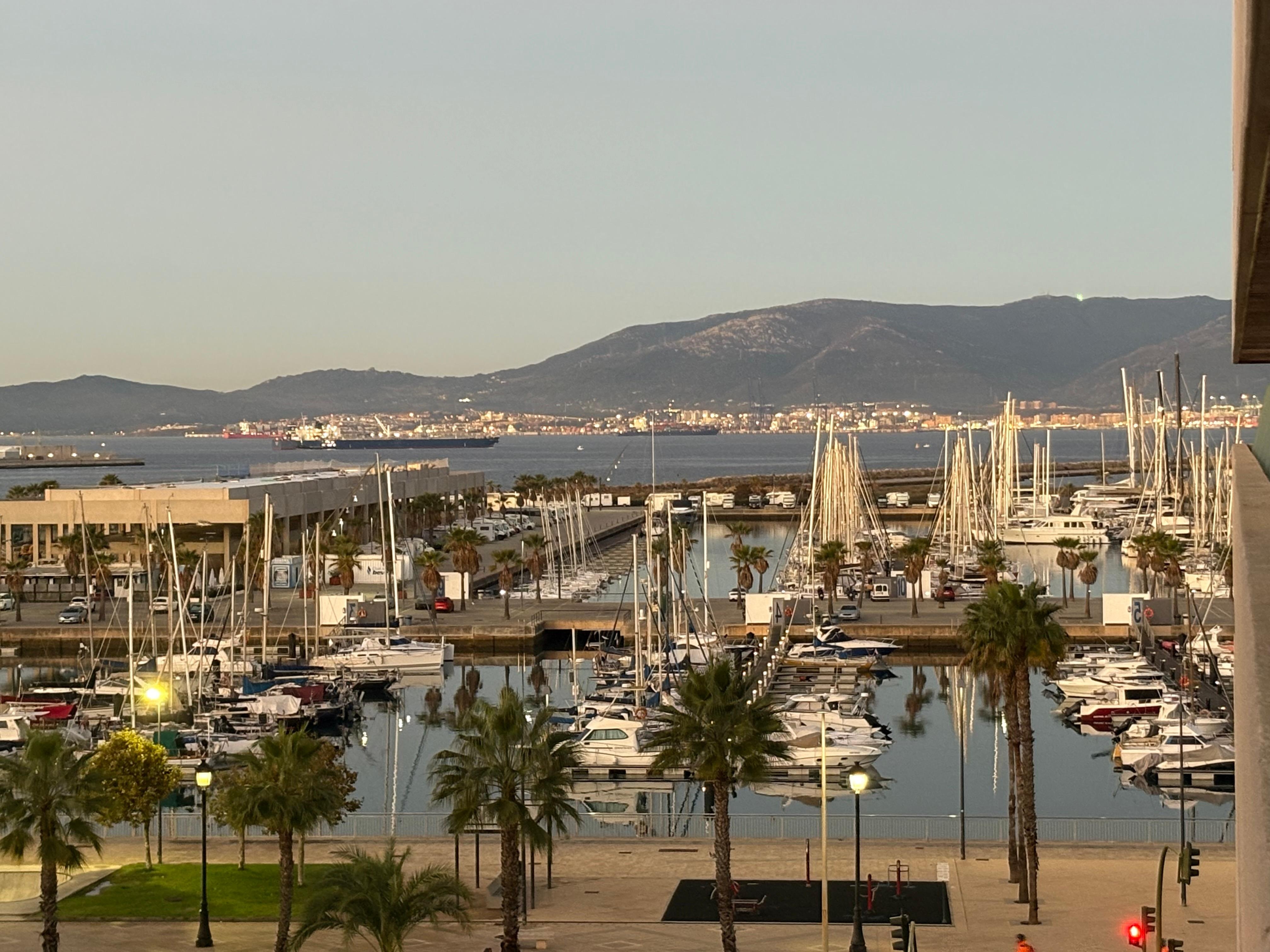 View of marinas from our room