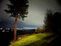 Night view, we wrapped in blankets(November Nights) and enjoyed the outside seating area every night because the views were amazing!