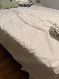 Matress covers. Iâm glad these were on there but would be nice to know to bring matress covers