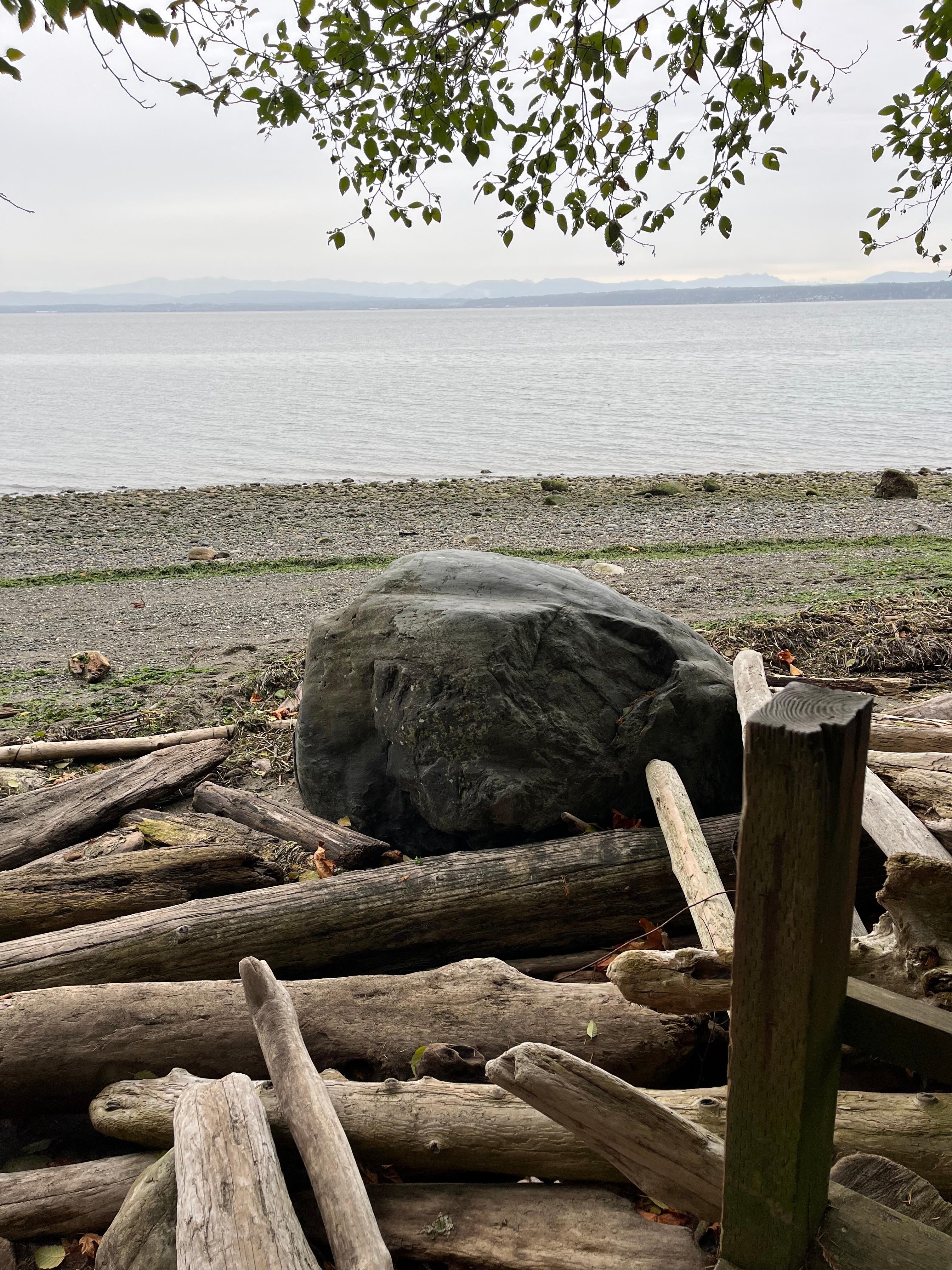 Walk down to private beach from the house