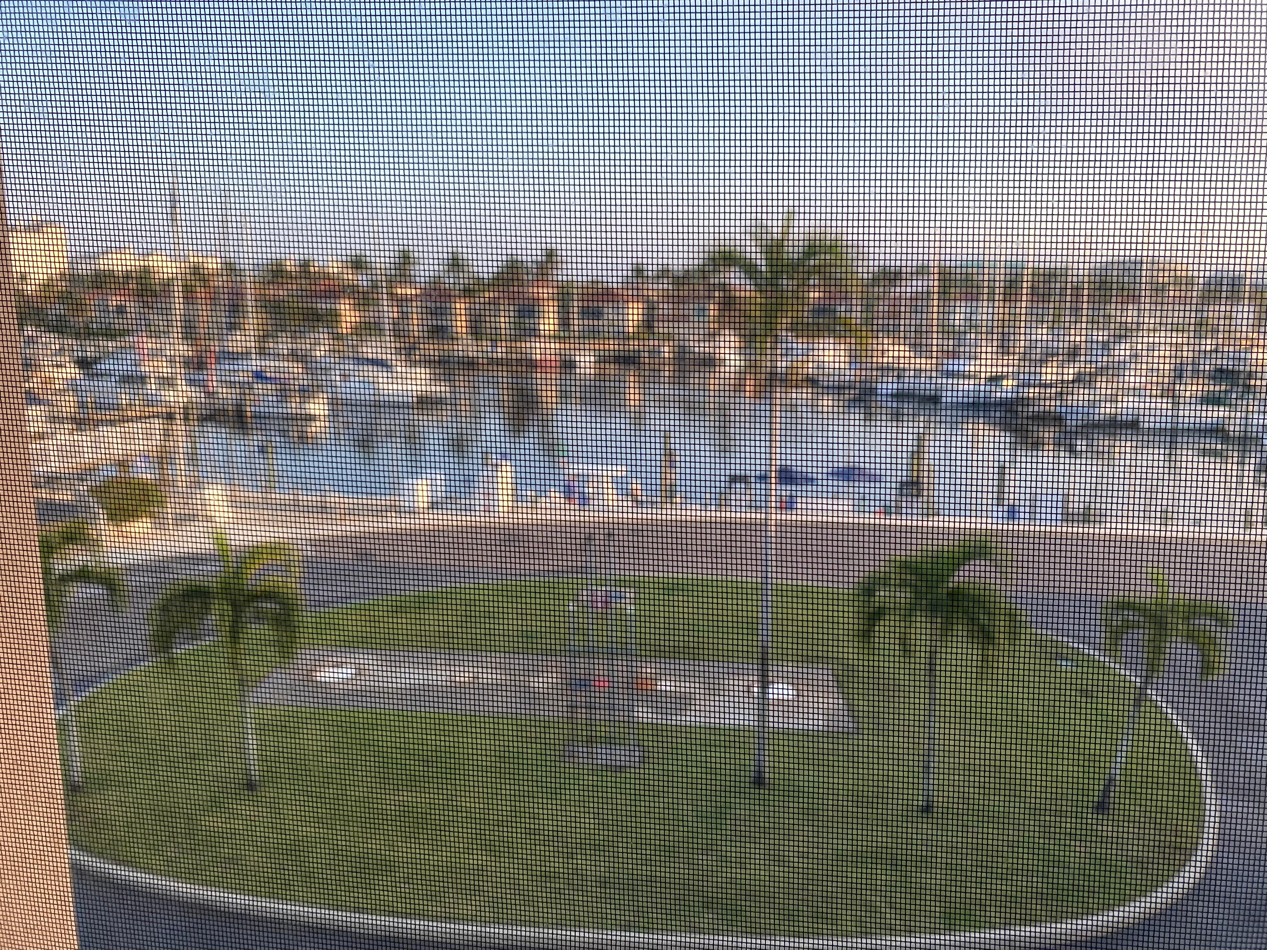 View from the balcony. 