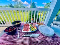 breakfast on the front porch