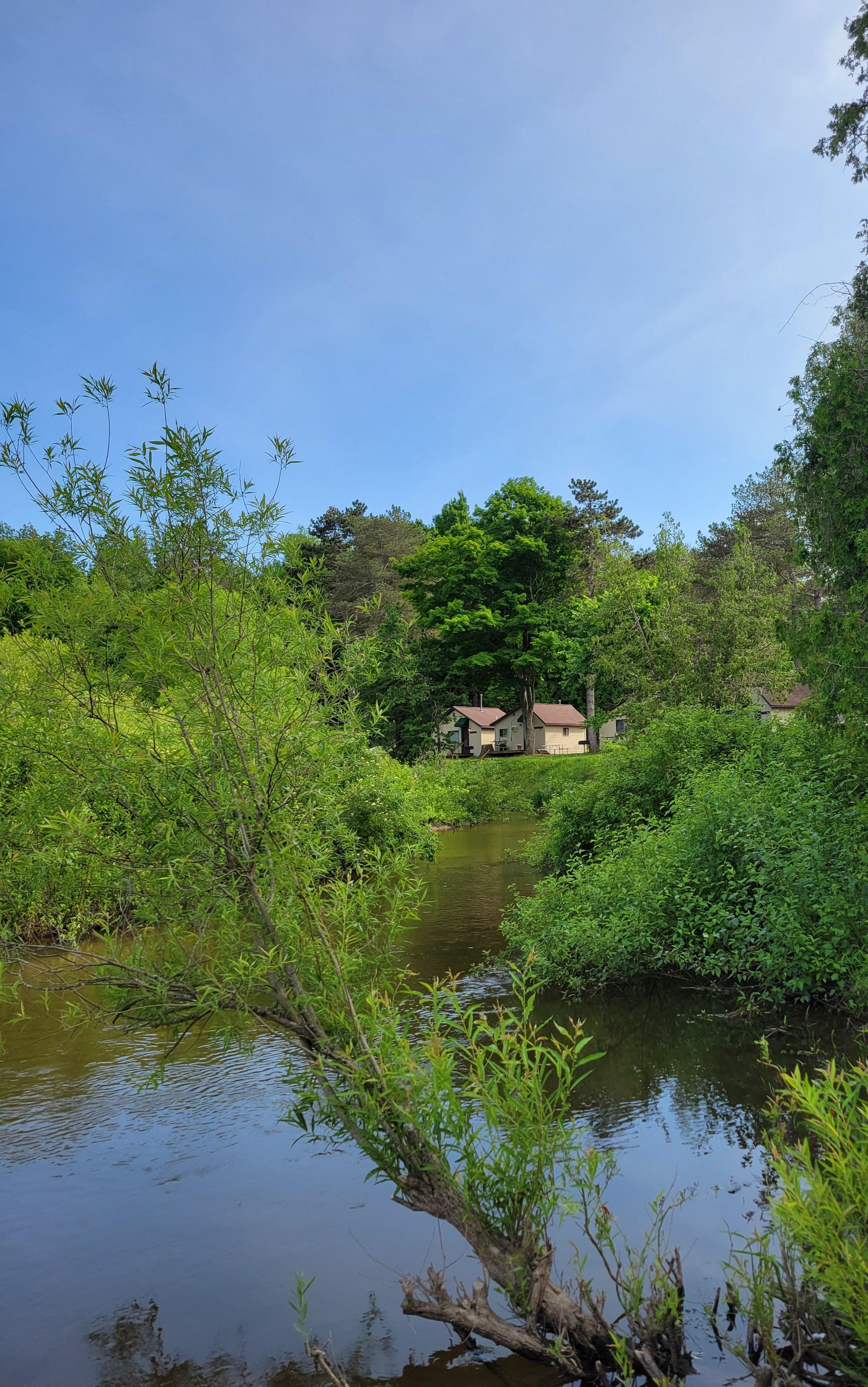 Cabins by the river