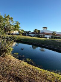 Morning walk back from the beach