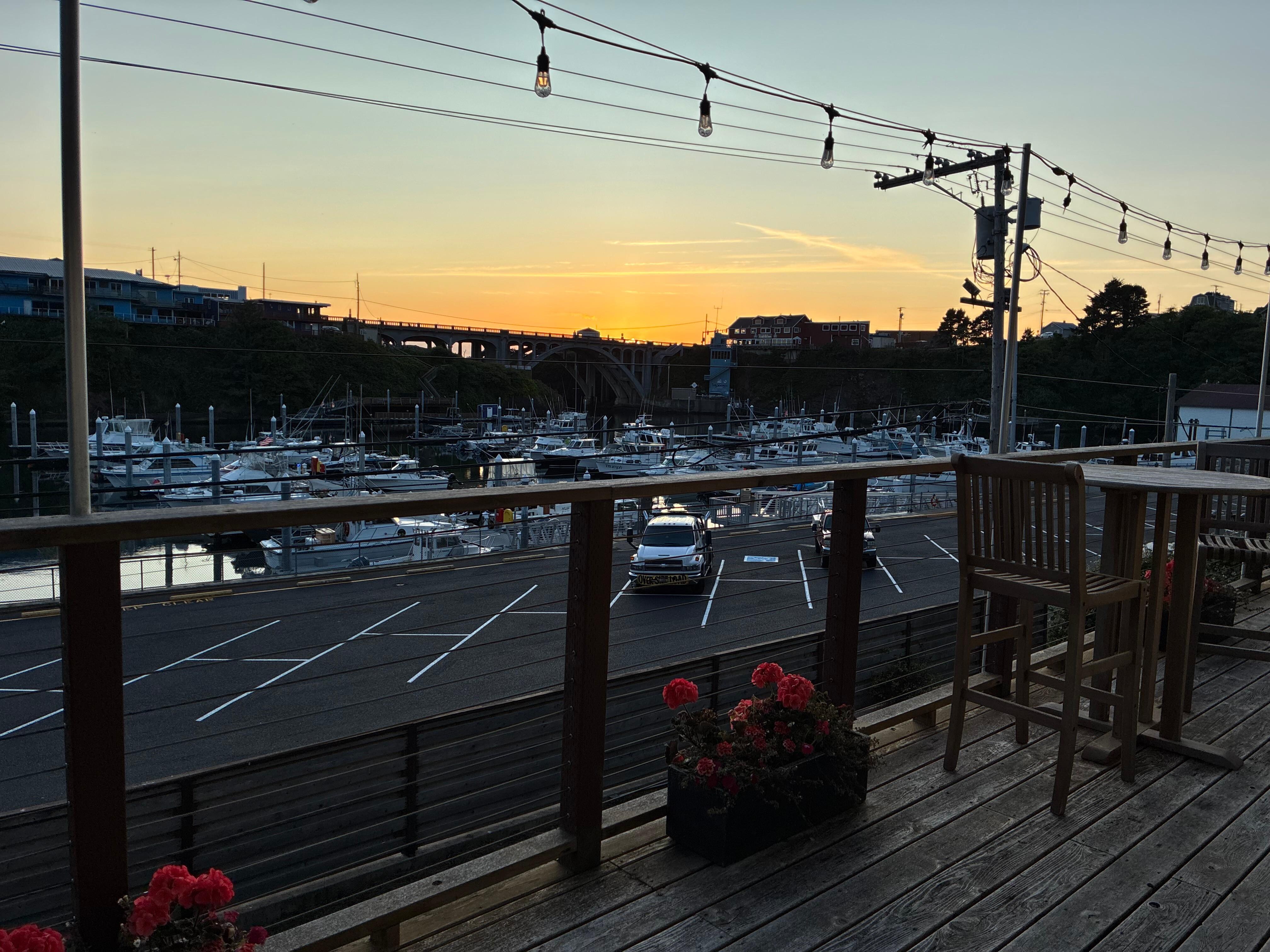 Sunset from the deck