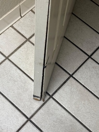 Broken bathroom door