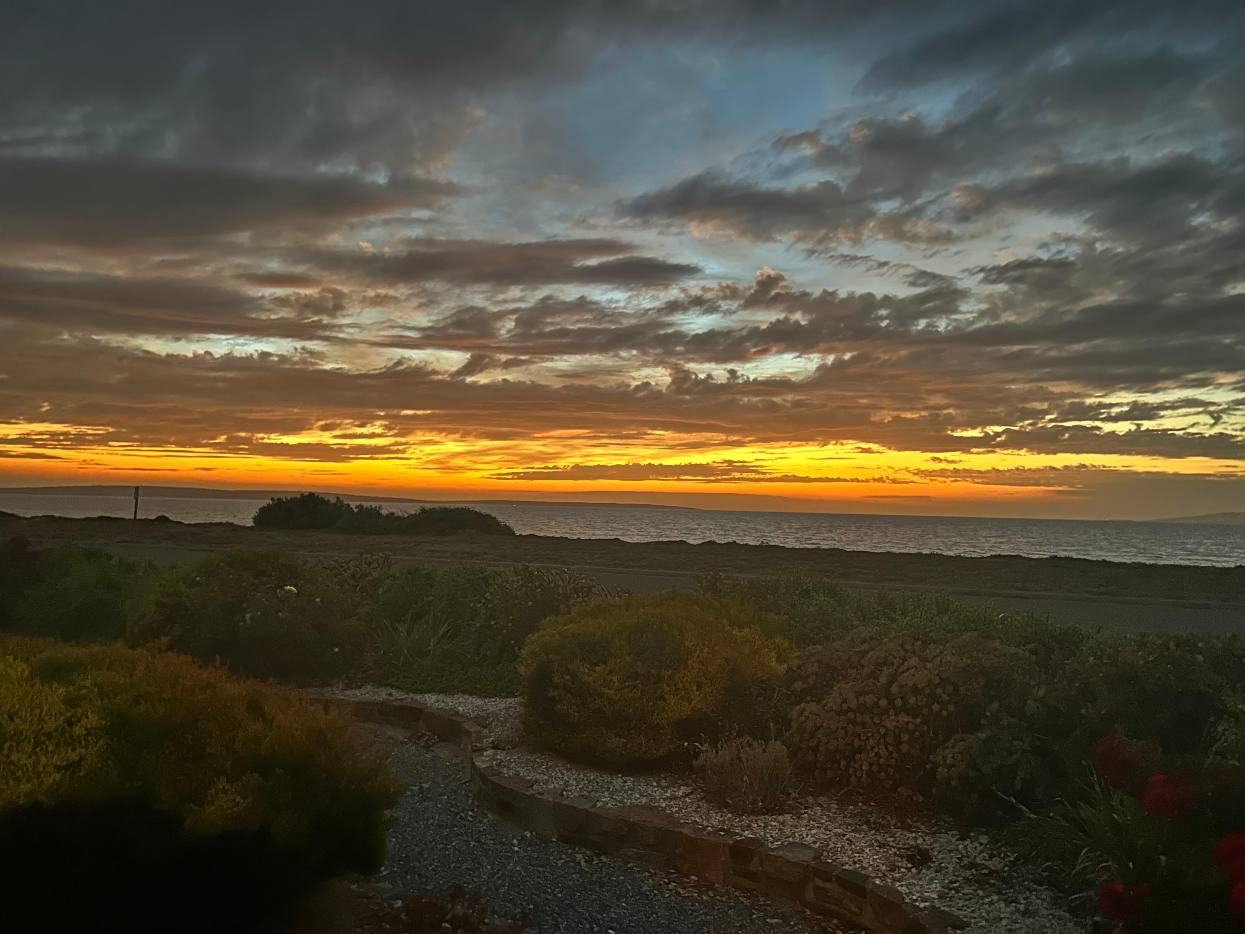 Sunrise from the front garden