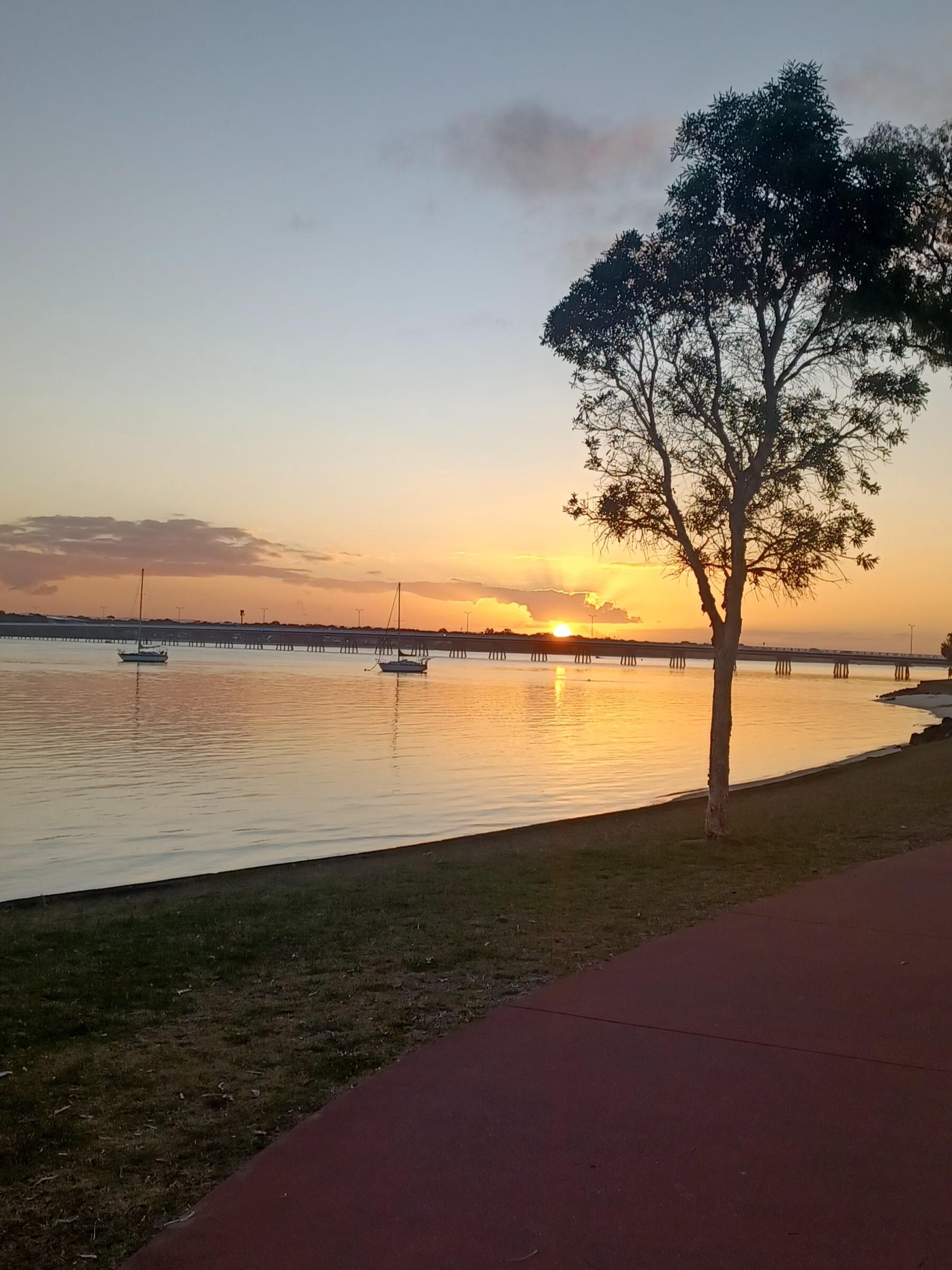 Photo taken at Sunset straight across the Road from the Property. 