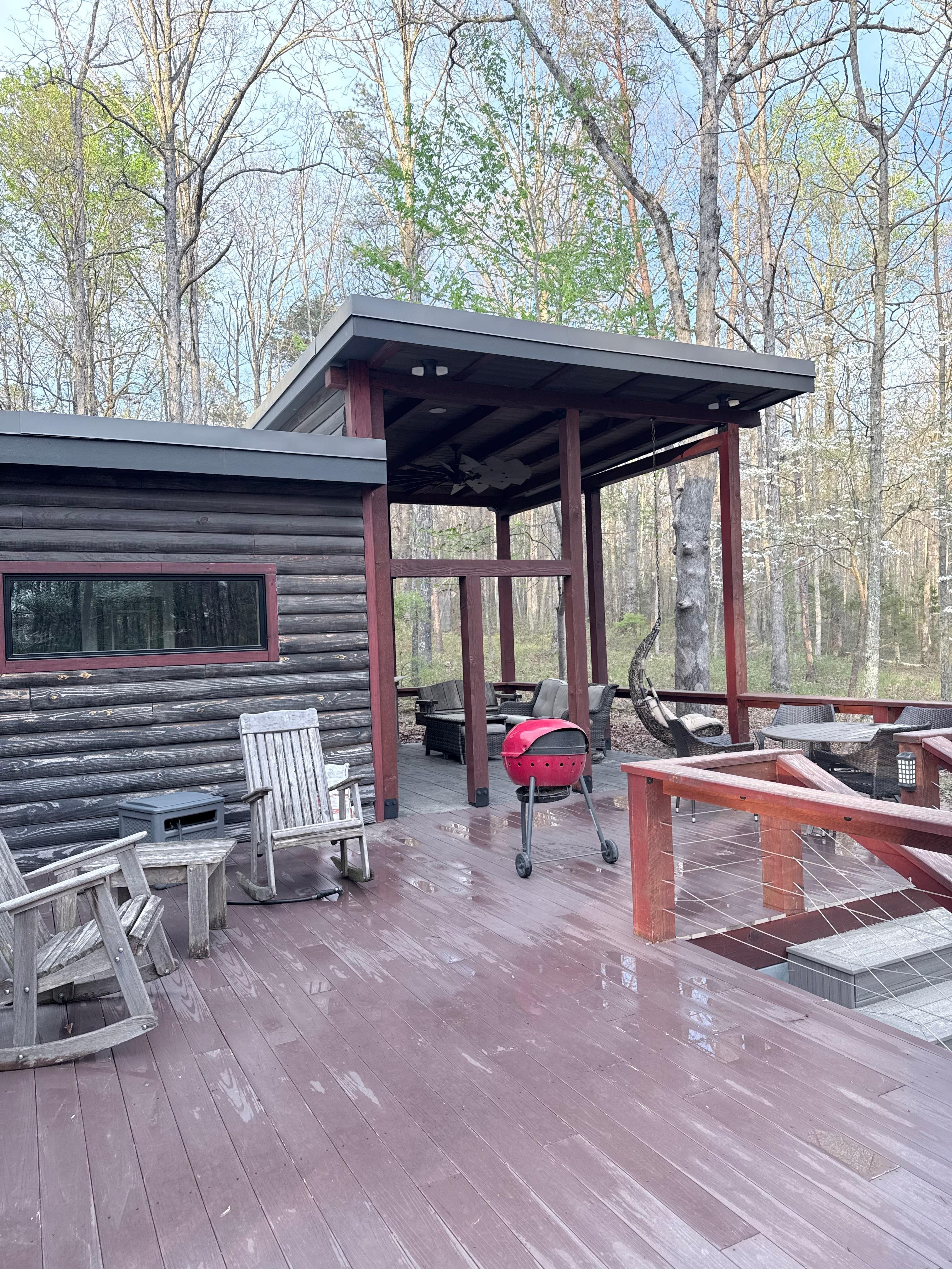Porch in the spring.