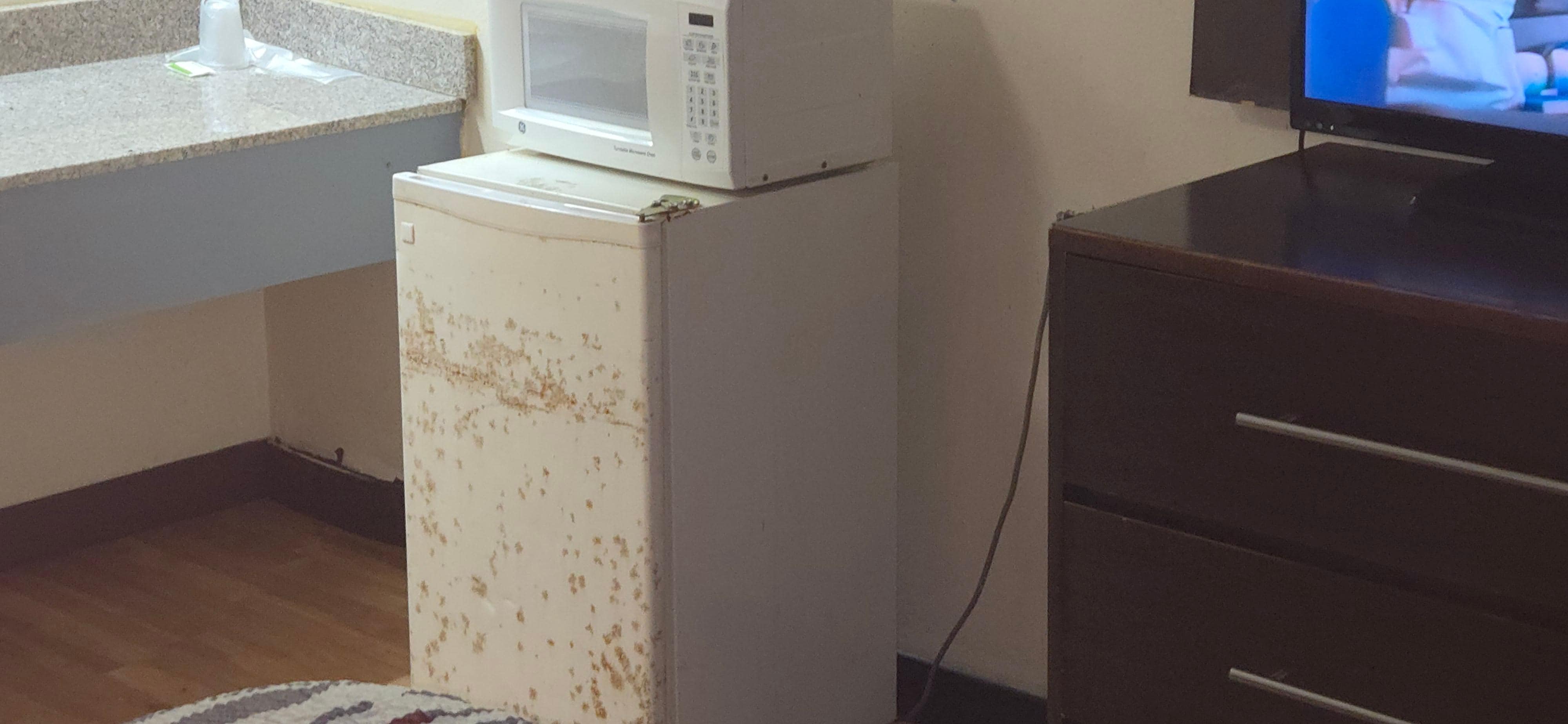 Rusted refrigerator 