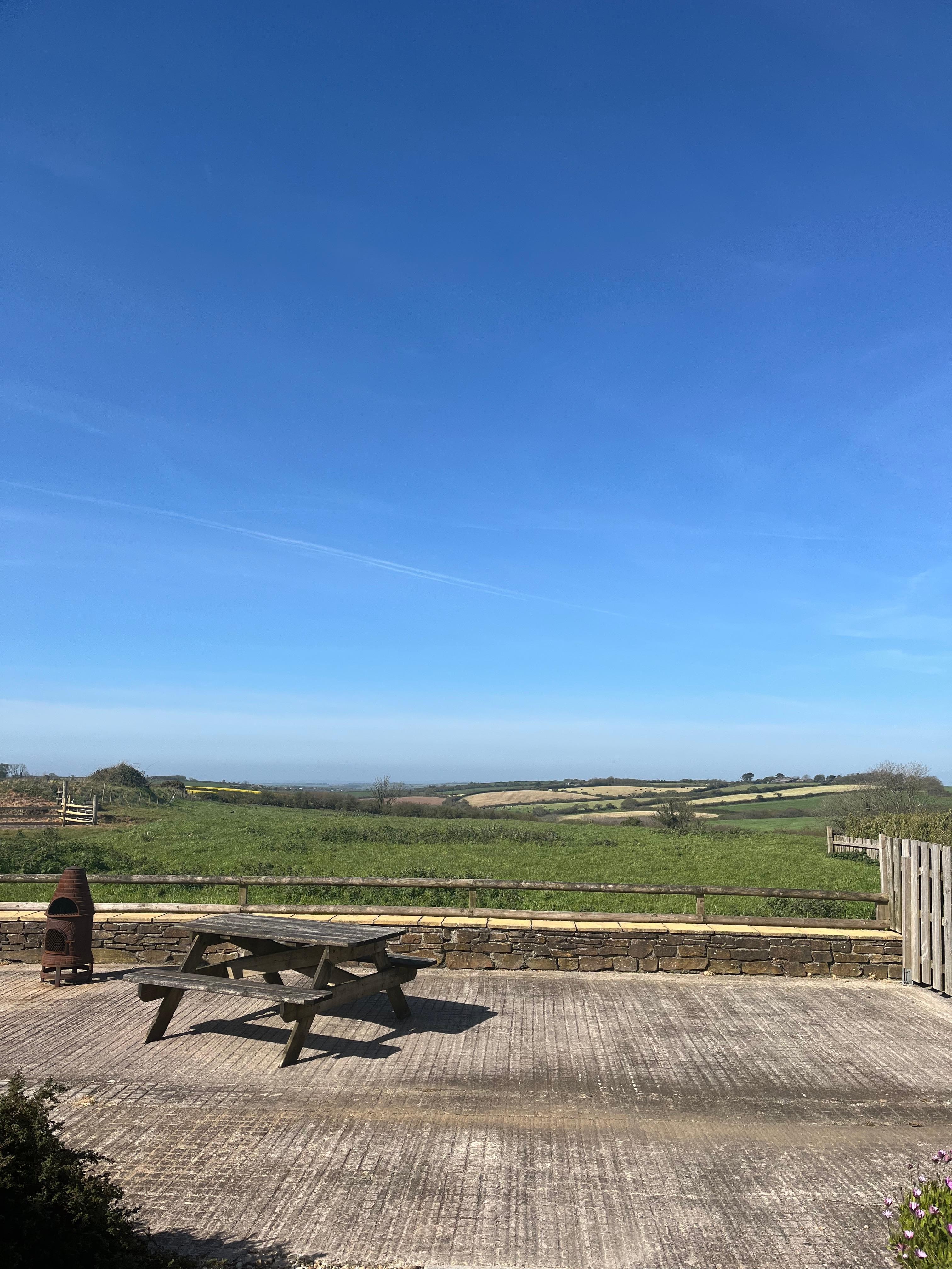 View from back patio doors