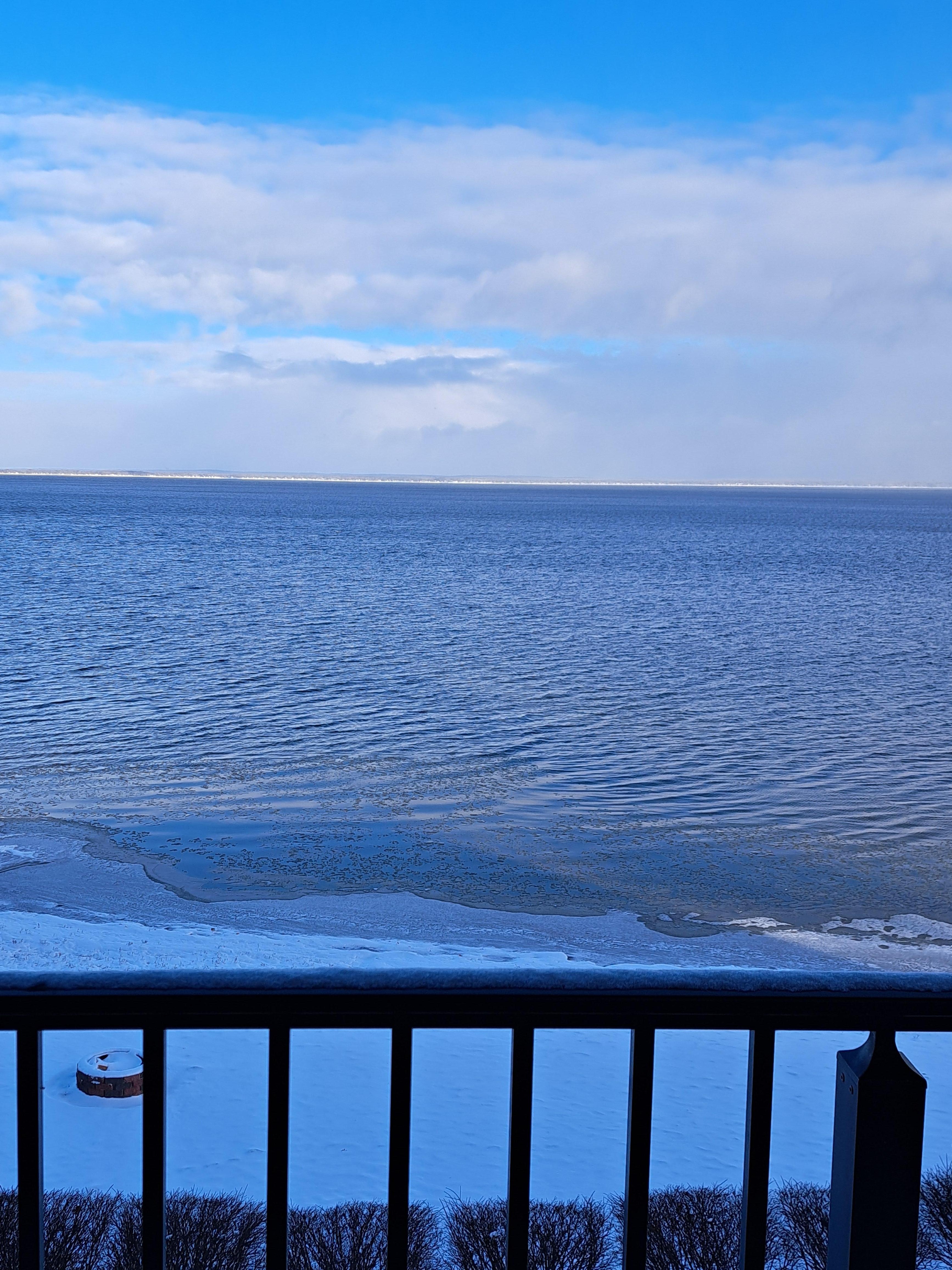 View from our room after snowing