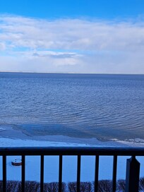 View from our room after snowing