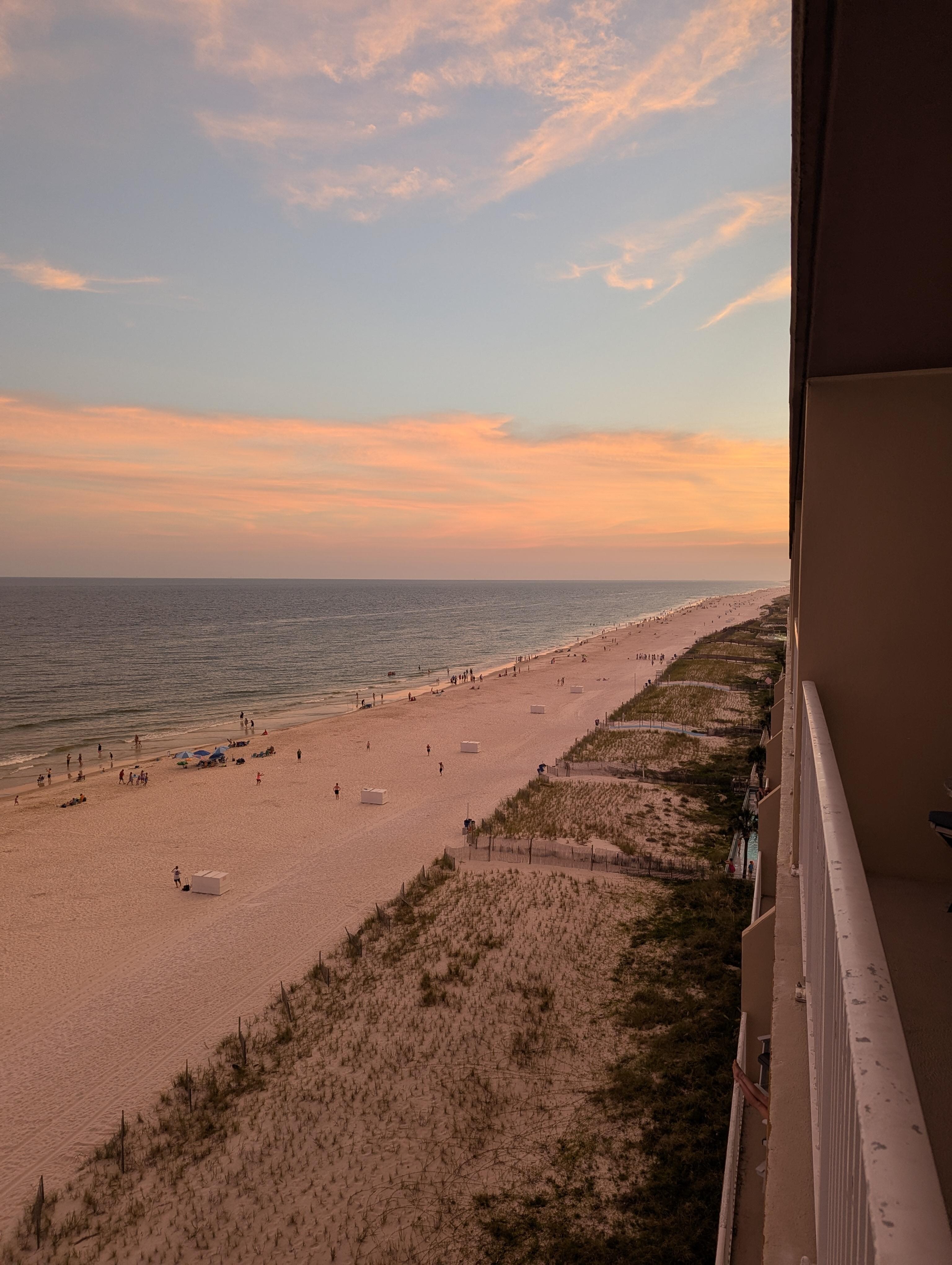 Sunset from balcony 