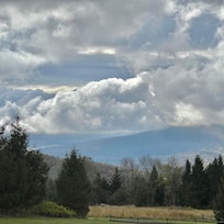 View south - big sky in the Catskills.