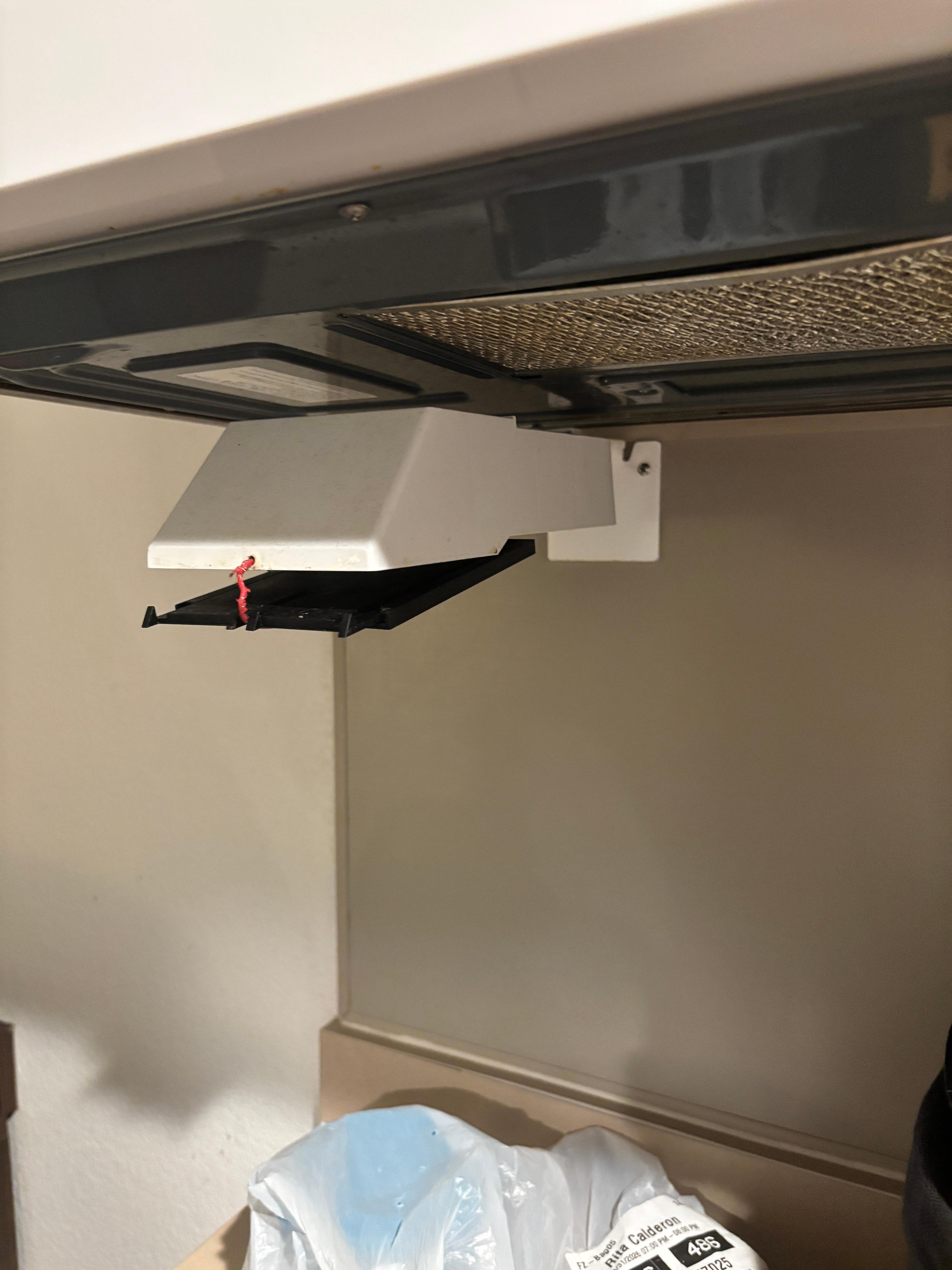 Broken part in kitchen area