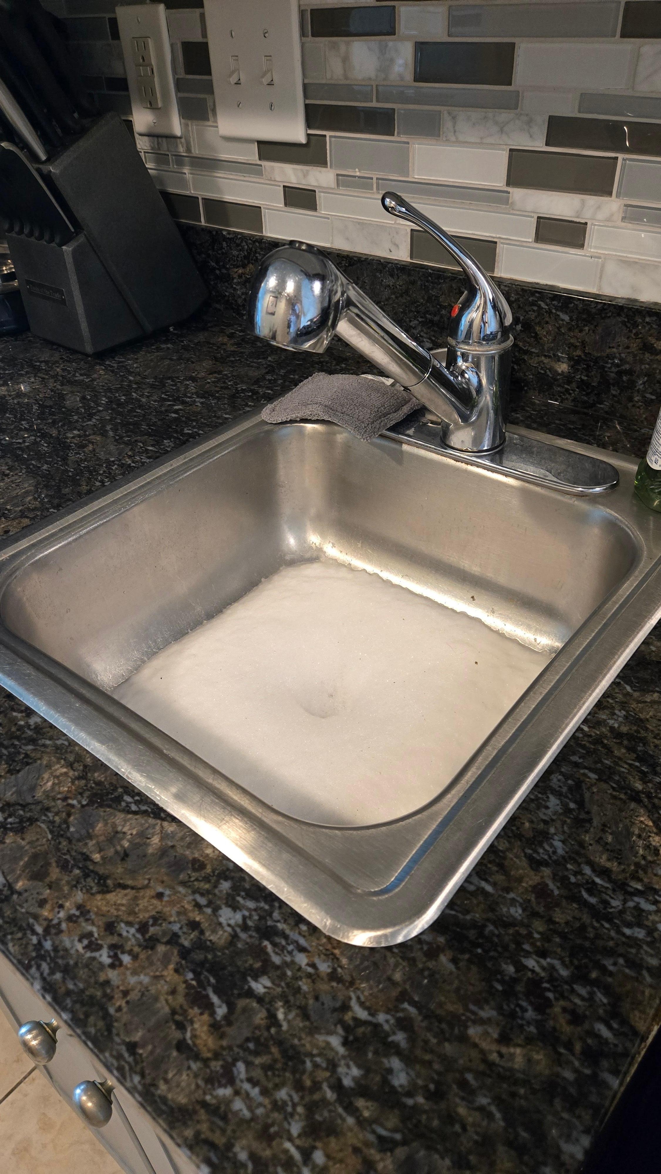 Second time the sink started to backup. This time we were in the condo and could notify the host immediately to avoid another flood.