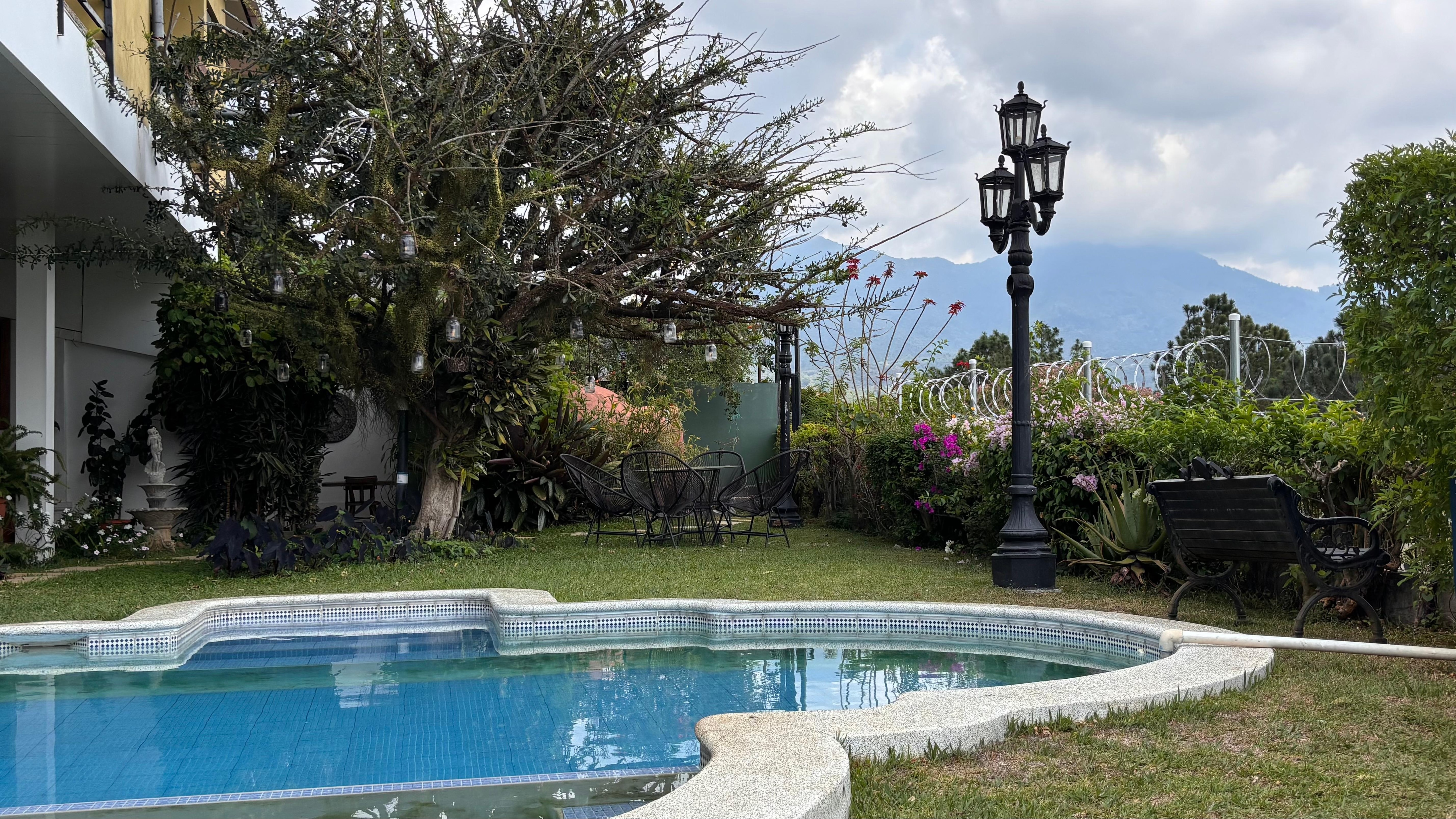 I found it interesting to see razor wire in the back of the property, and was told that was back when the country was not safe and it just has not been taken down. I felt very safe anywhere I went in the whole country.