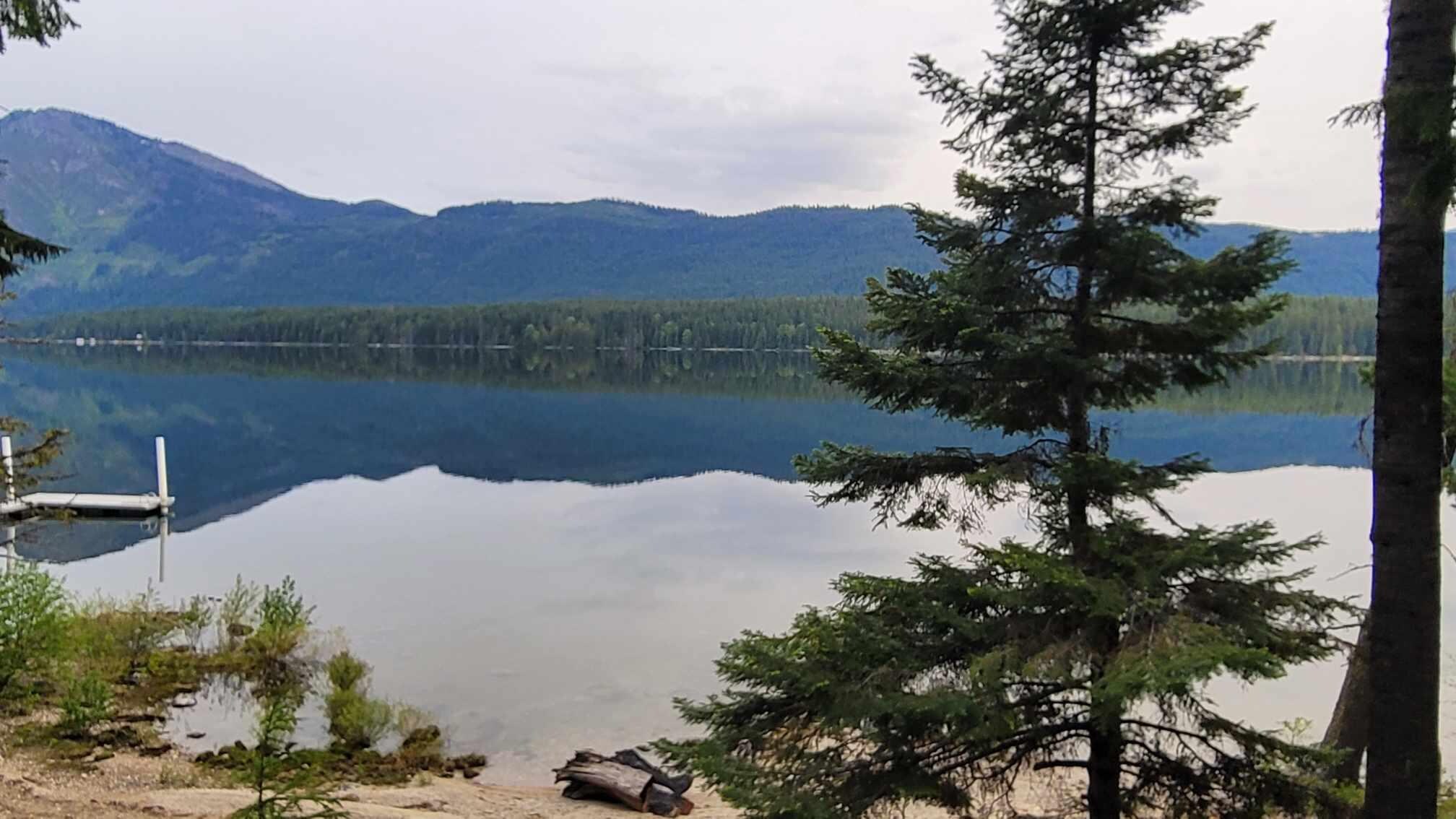 This pic does not do the view justice!  Earlier this lake was a perfect mirror.
