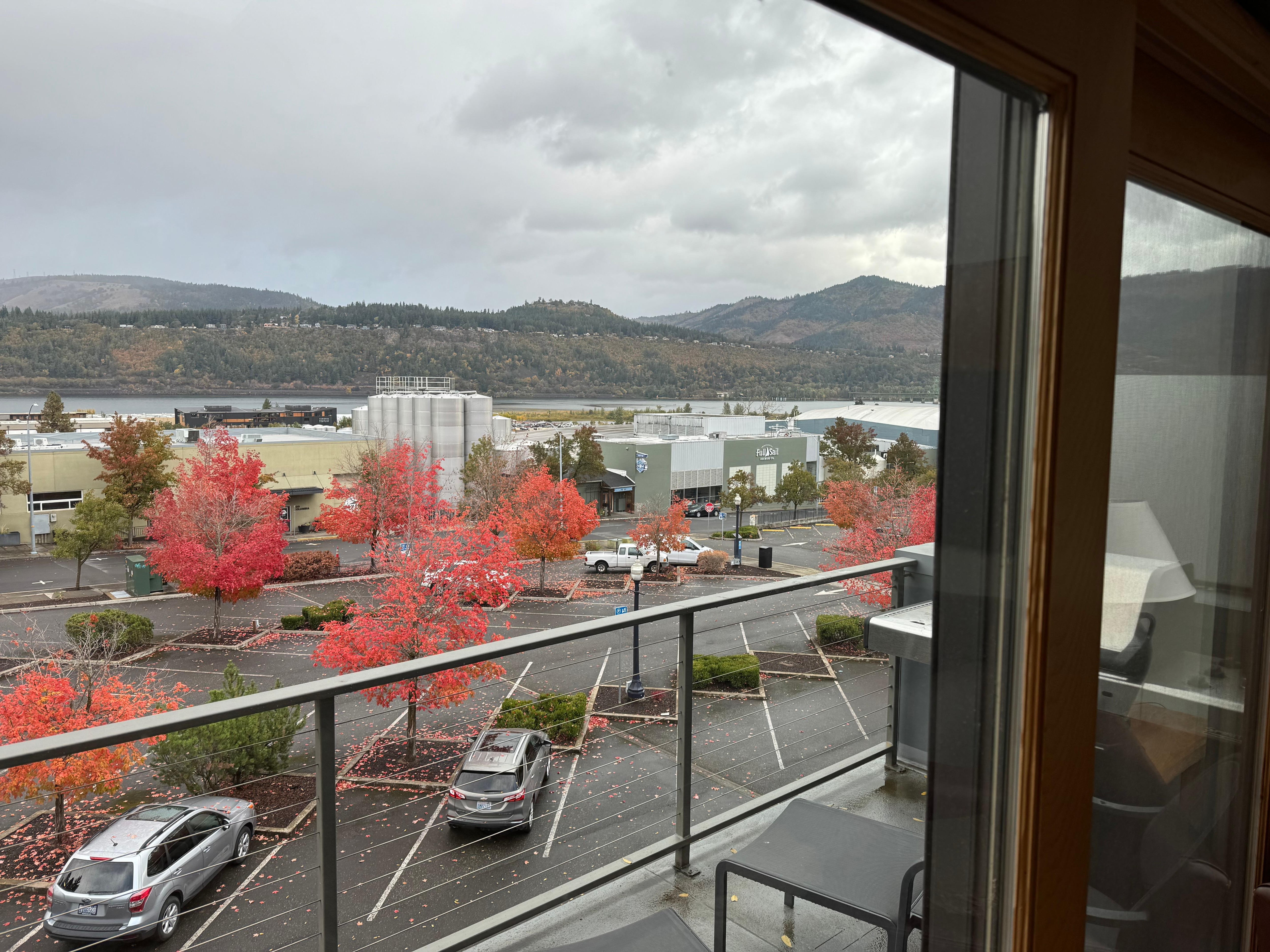 View out of the 4th floor.