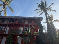 view from my pool side lounge chair.