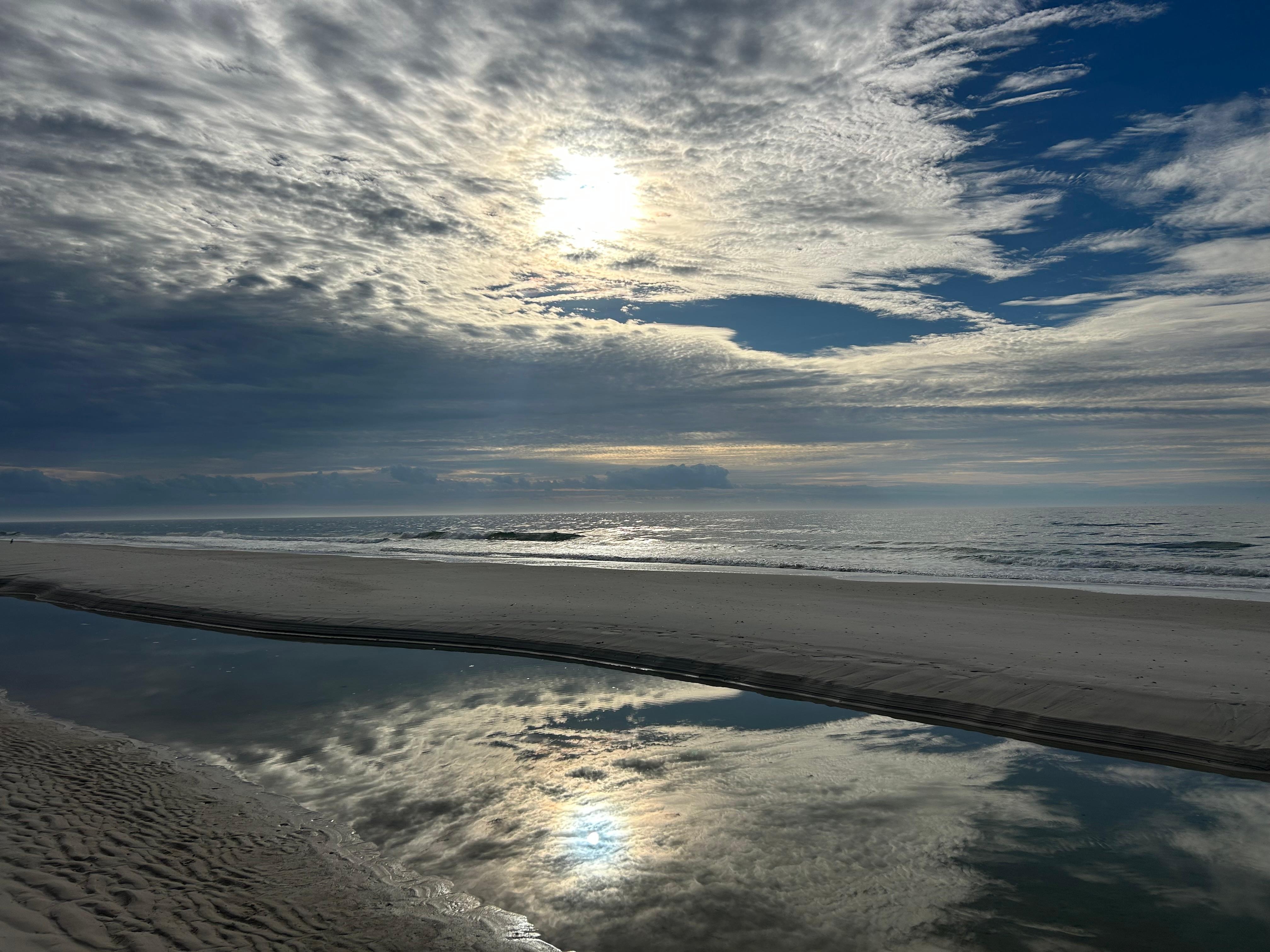 Sunrise at beach house 