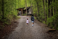 Walk back from the creek.