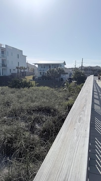 View of the house from the beach